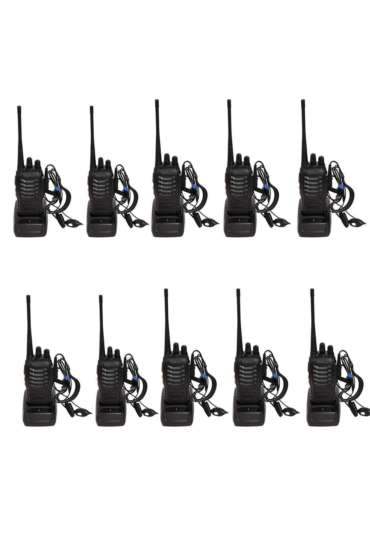 10 Adet Pratik Aç Kullan Telsiz Depo Haberleşme Antrepo Silo El T