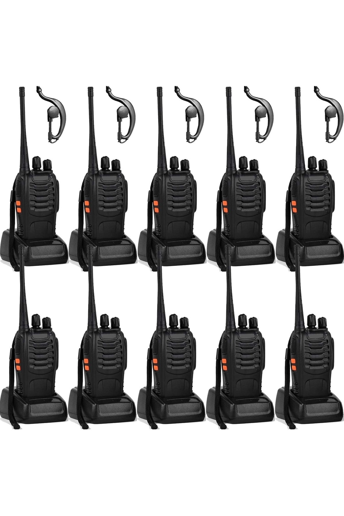 10 Adet Pratik Aç Kullan Telsiz Depo Haberleşme Antrepo Silo El T