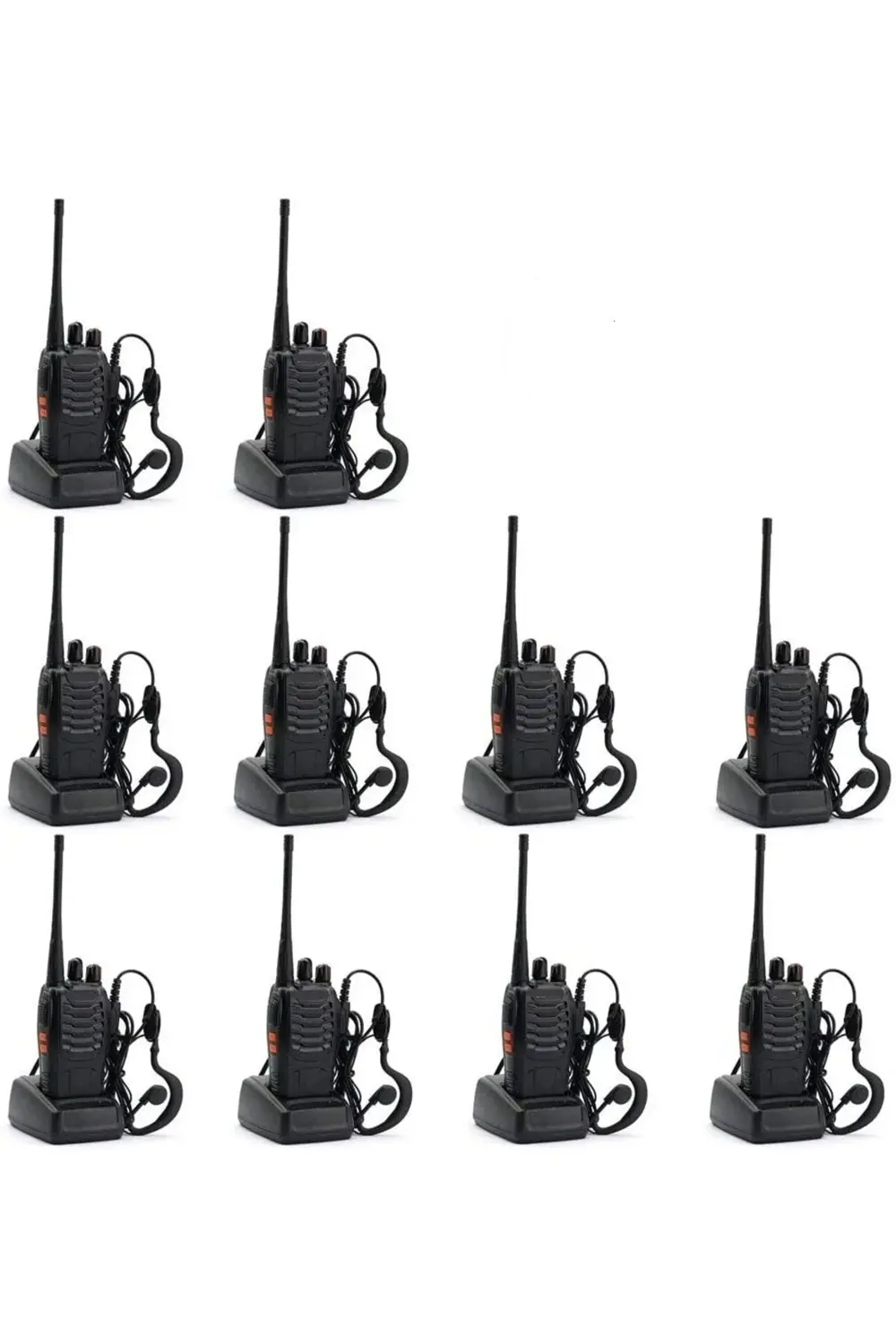 10 Adet Pratik Aç Kullan Telsiz Depo Haberleşme Antrepo Silo El T