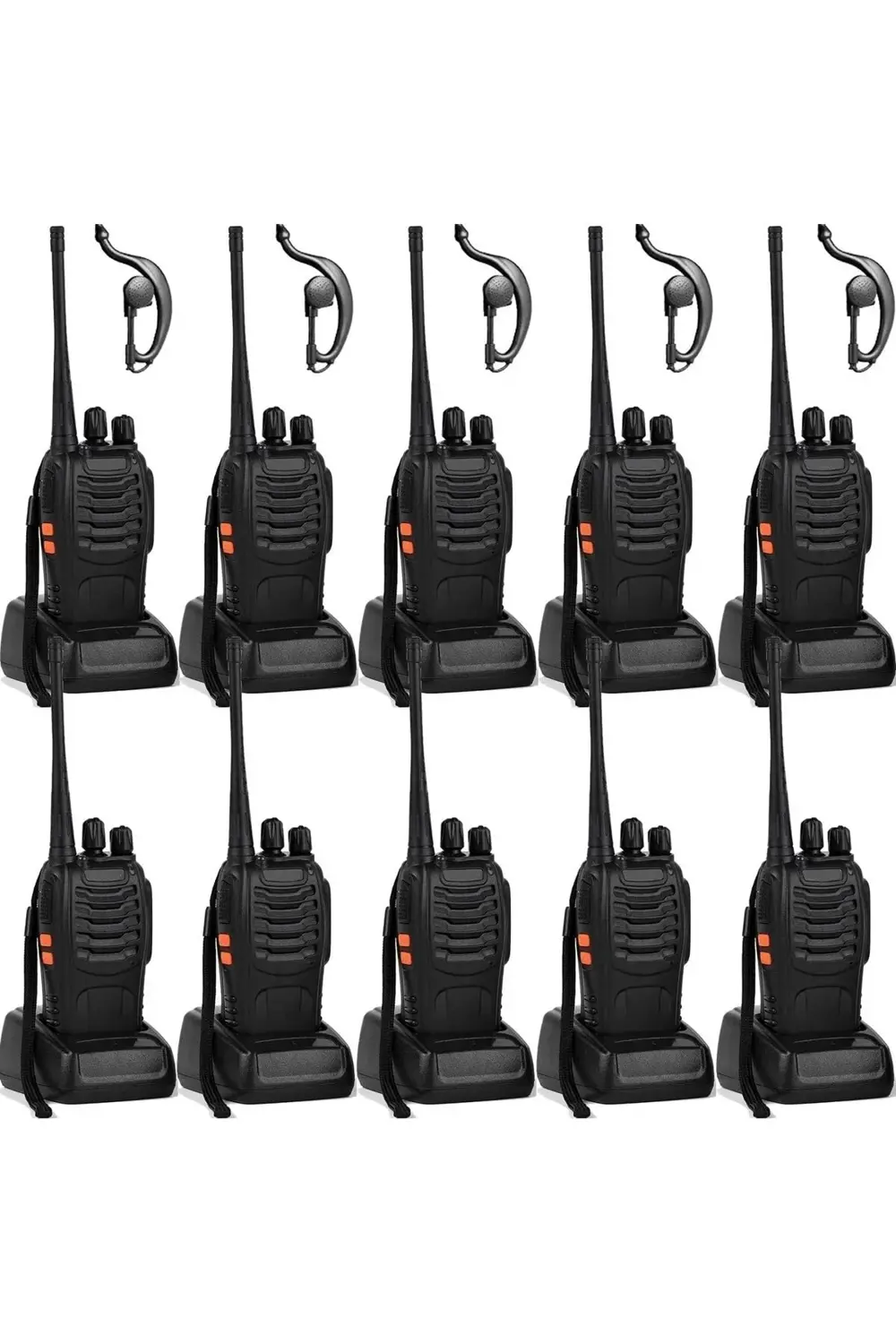 10 Adet Pratik Aç Kullan Telsiz Depo Haberleşme Antrepo Silo El T