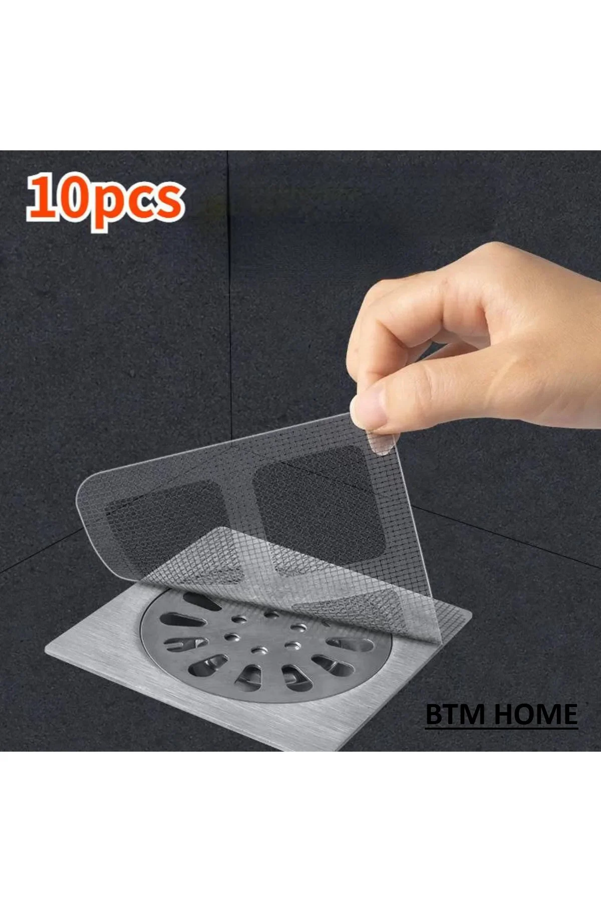 10 Adet Pratik Yapışkanlı Banyo Mutfak Lavabo Gider Koruma Filtre