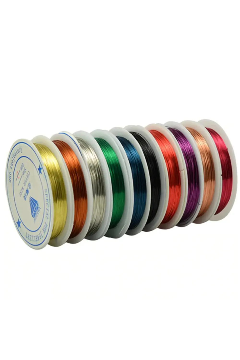 10 Adet Renkli Tel 1 mm El İşi Takı Aksesuar Alüminyum Teli 10 Fa
