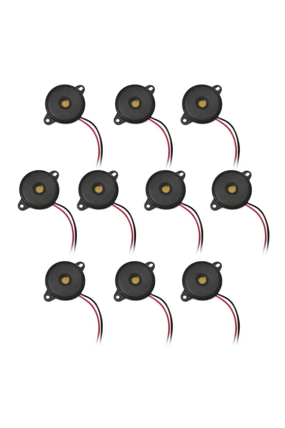 10 Adet Sanel Buzzer Sesli Ikaz Uyarıcı Geri Vites Kornası 6v-24v