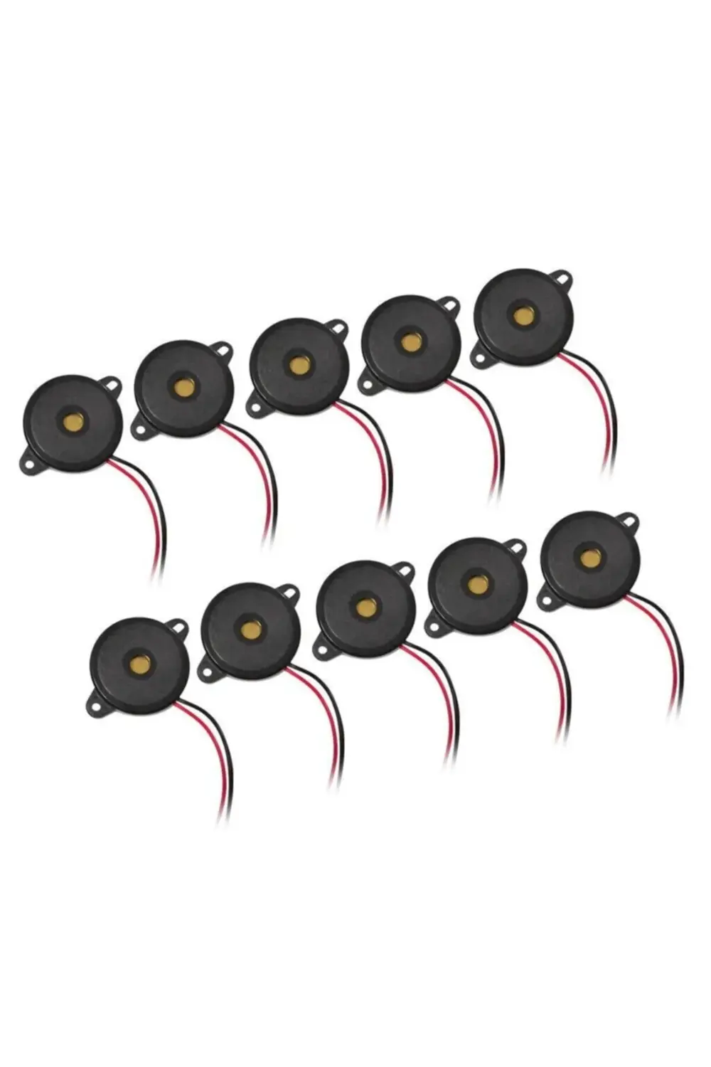 10 Adet Sanel Buzzer Sesli Ikaz Uyarıcı Geri Vites Kornası 6v-24v