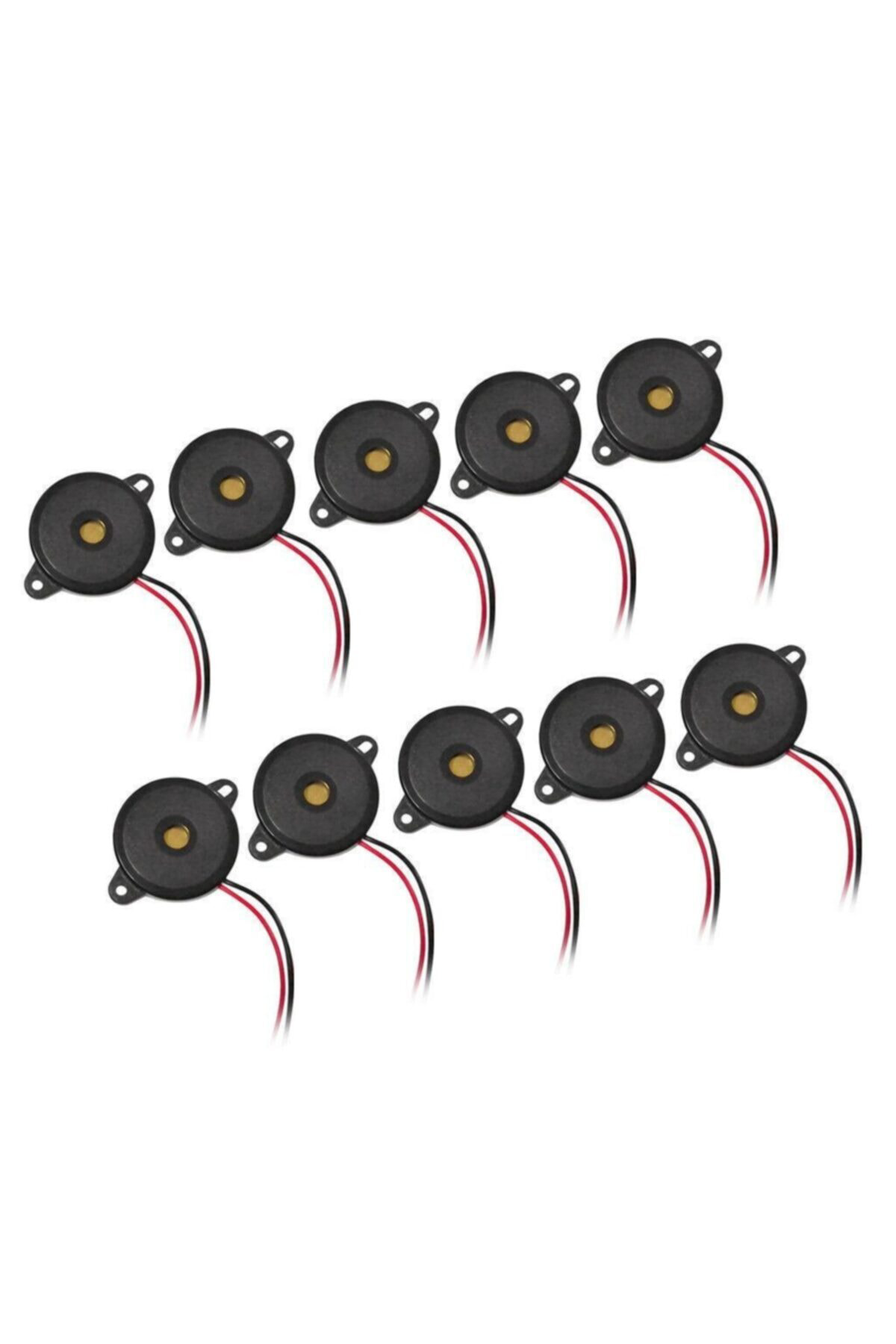 10 Adet Sanel Buzzer Sesli Ikaz Uyarıcı Geri Vites Kornası 6v-24v