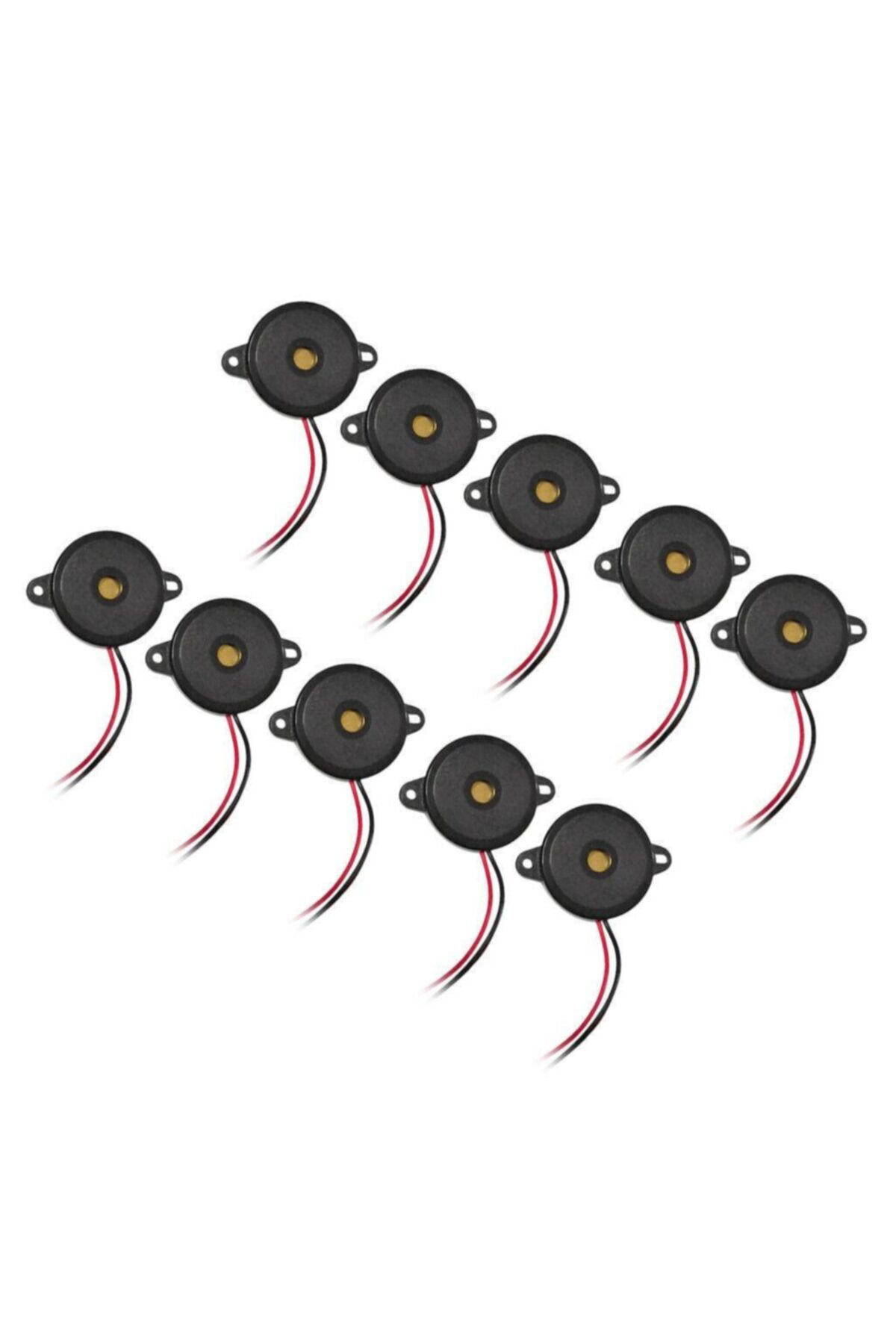 10 Adet Sanel Buzzer Sesli Ikaz Uyarıcı Geri Vites Kornası 6v-24v