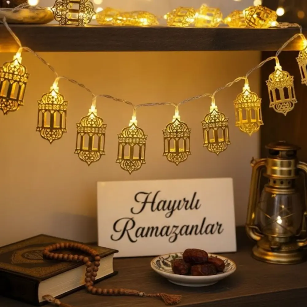 10 Adet Sarkıtlı Ramazan Fenerli LED Işık – Pilli 2 Metre Ramazan 10 Adet Sarkıtlı Ramazan Fenerli LED Işık – Pilli 2 Metre Ramazan