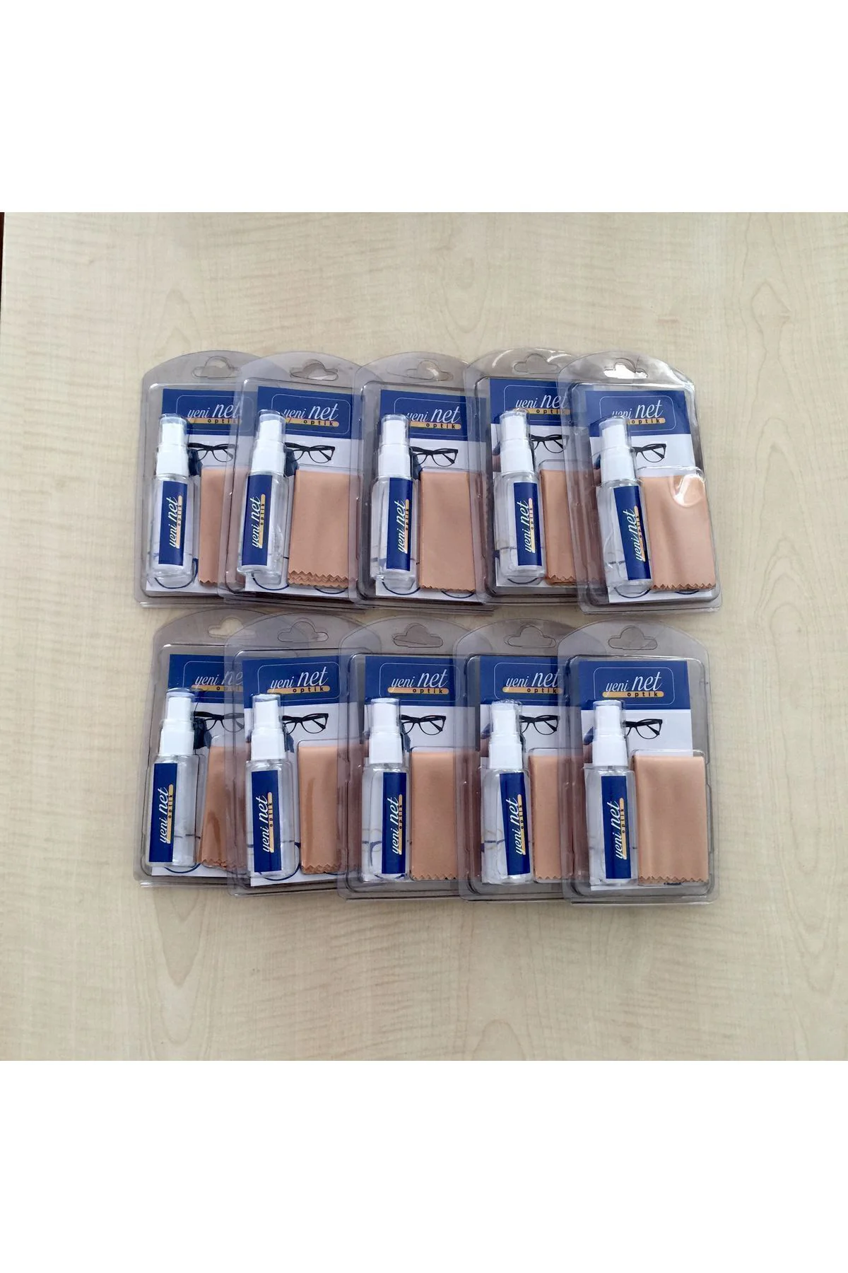 10 Adet Set 30ml Optik&güneş Gözlük Cam Temizleme Sprey Mikrofibe