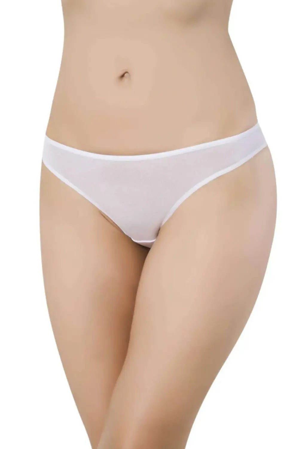 10 Adet Set Likralı Kadın Slip Ten Gri Beyaz Pudra Mavi
