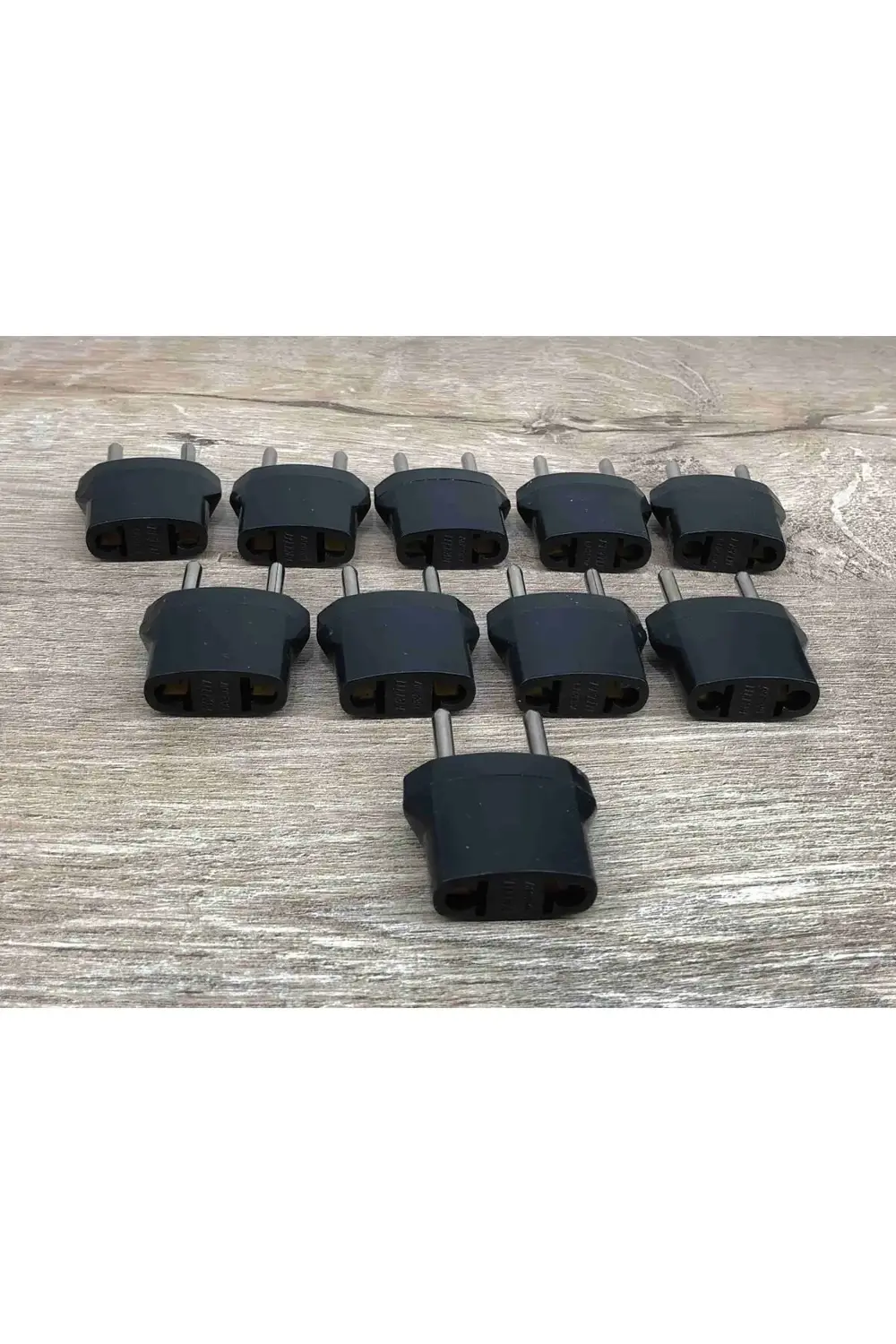 10 Adet Siyah Amerikan Tipi Priz Fiş Çevirici Türk Fişine Dönüştü