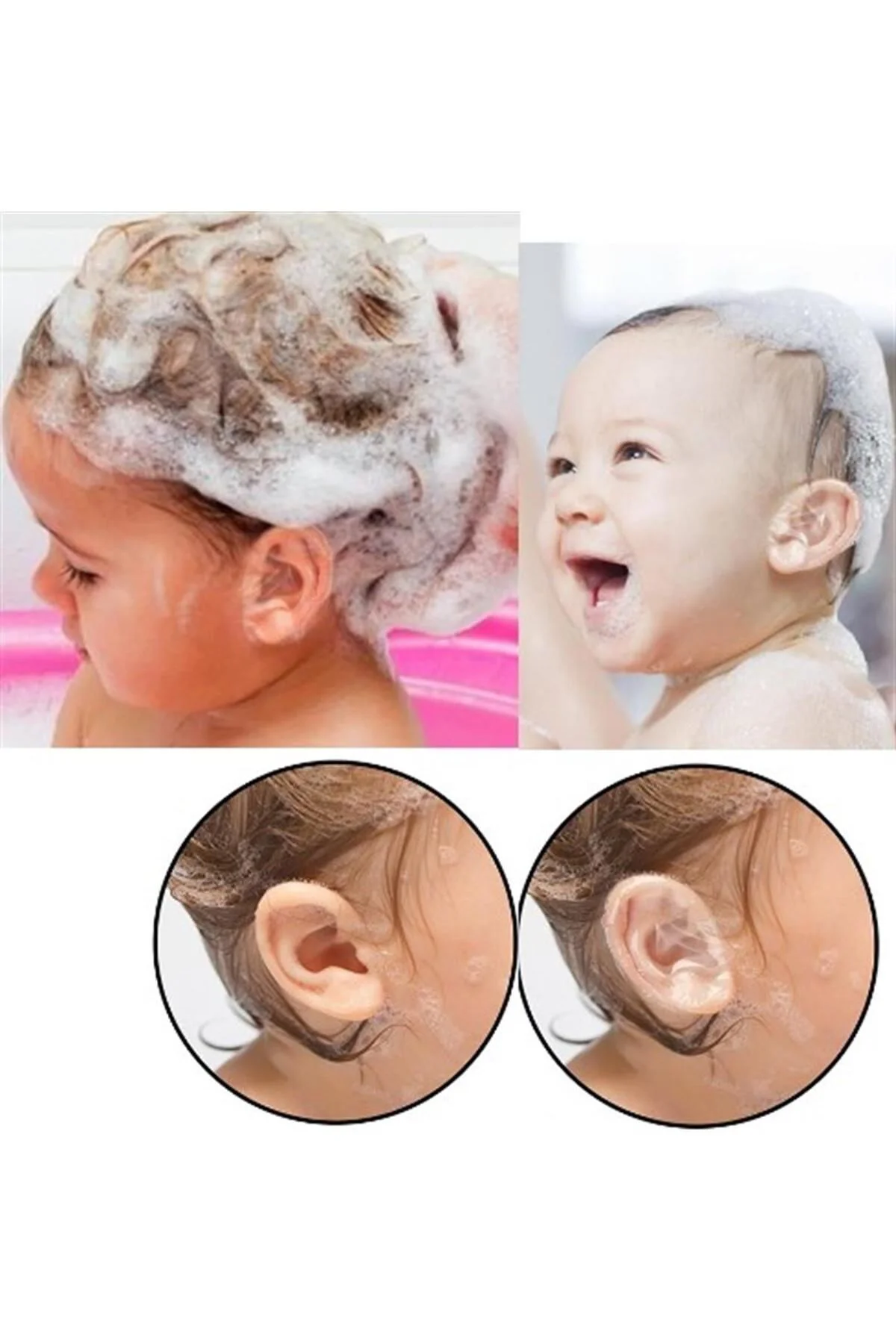 10 Adet Su Geçirmez Yapışkanlı Kulak Koruyucu | Tek Kullanımlık K