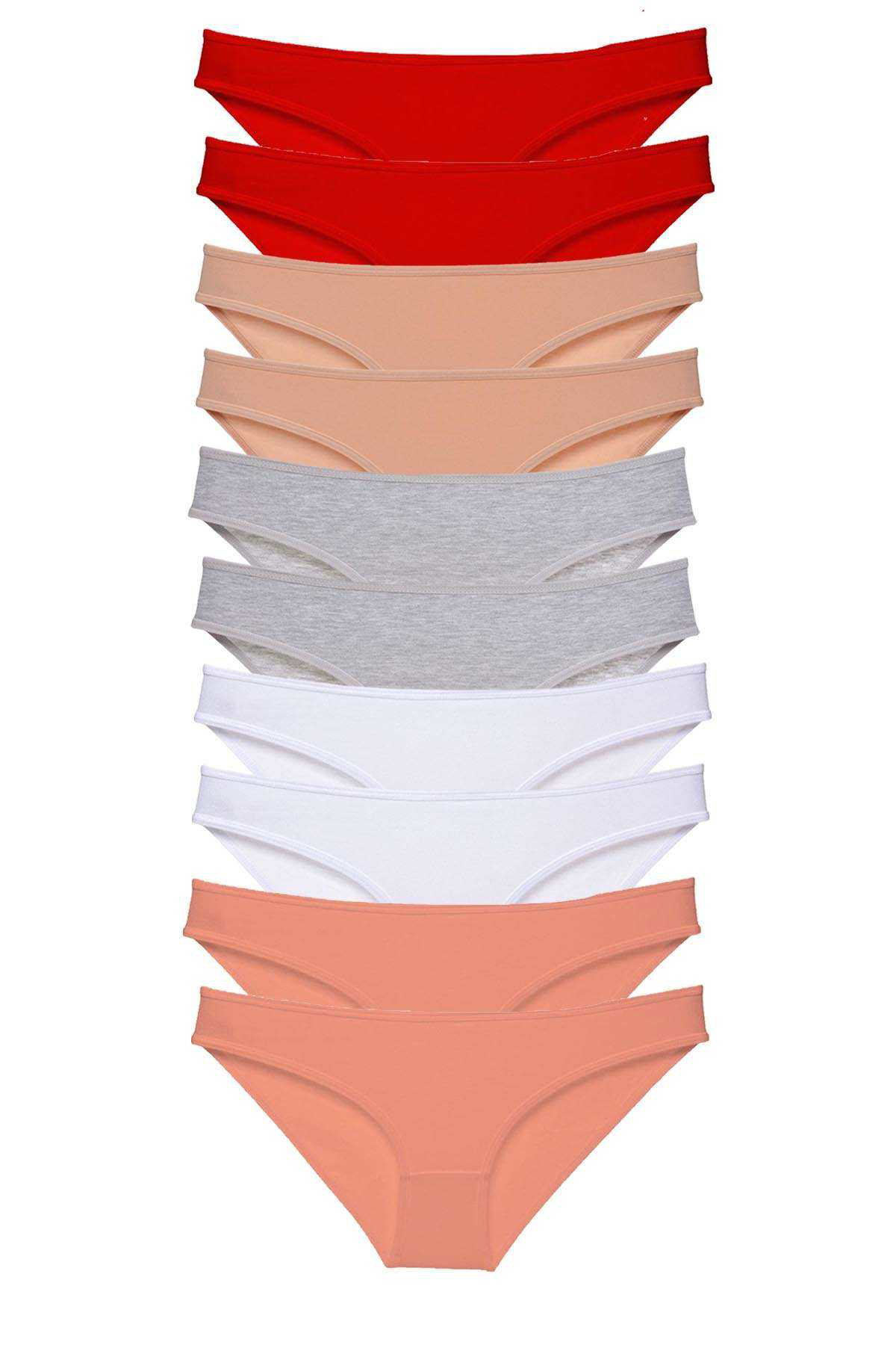 Just Cheap Store 10 Adet Süper Eko Set Likrali Kadin Slip Külot 505