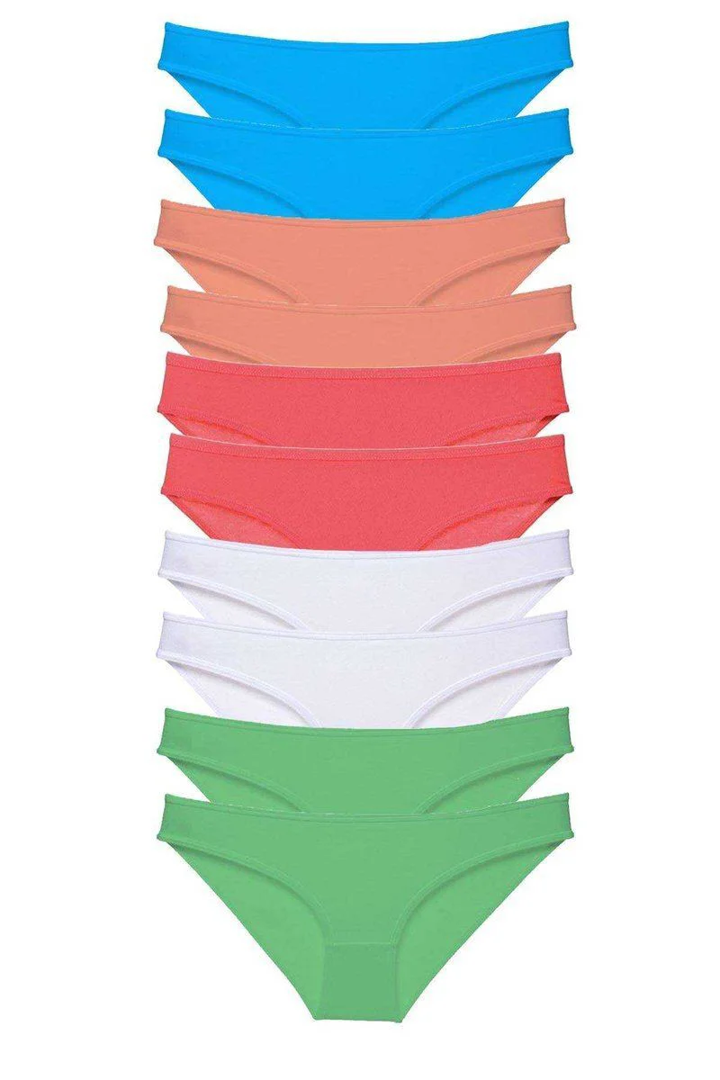 10 Adet Süper Eko Set Likralı Kadın Slip – Pamuklu Külot Seti (Beyaz/Pudra/Yeşil/Fuşya/Mavi) Fiyatı, Yorumları ve Özellikleri