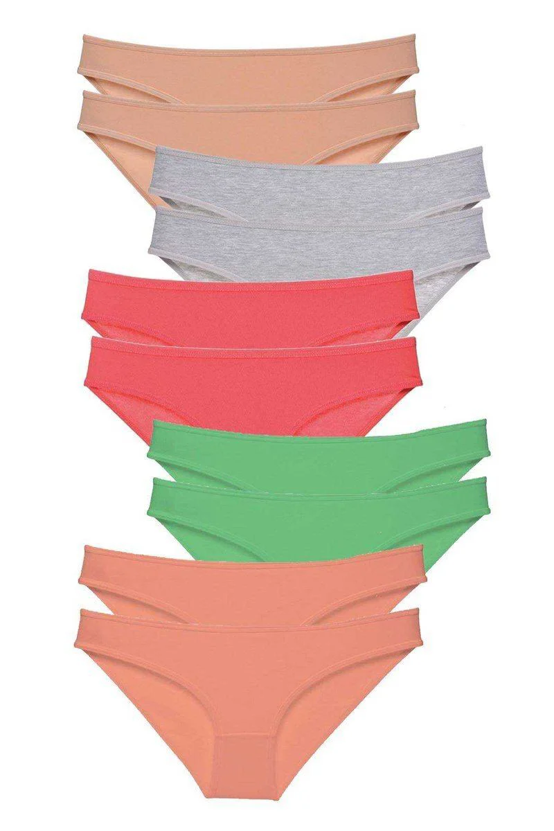 10 Adet Süper Eko Set Likralı Kadın Slip Külot - Pamuklu Rahat Külot Soft Renkler Fiyatı, Yorumları ve Özellikleri