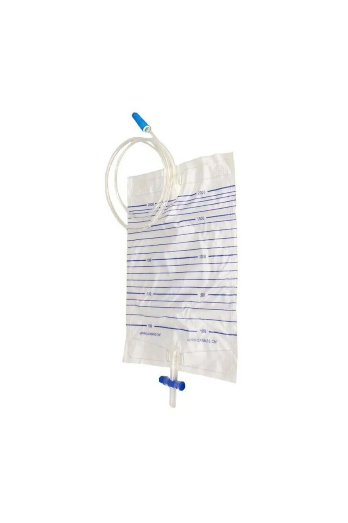 10 Adet T Musluklu Idrar Torbası T Valfli Boşaltmalı Sterile Urine Bag With Outlet