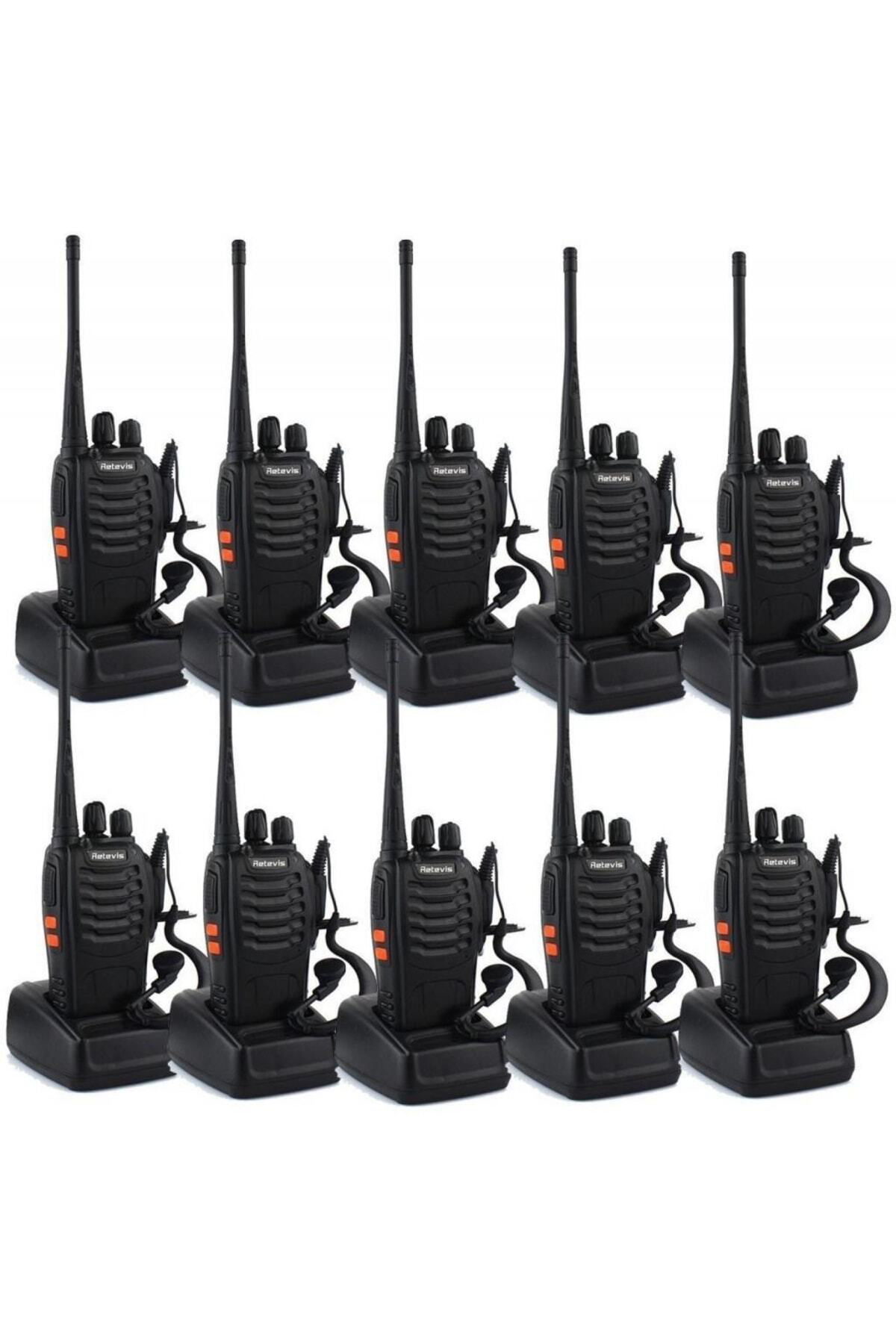 10 Adet Telsiz Zt-v68 Cy Baofeng 999s Telsiz Kulaklık