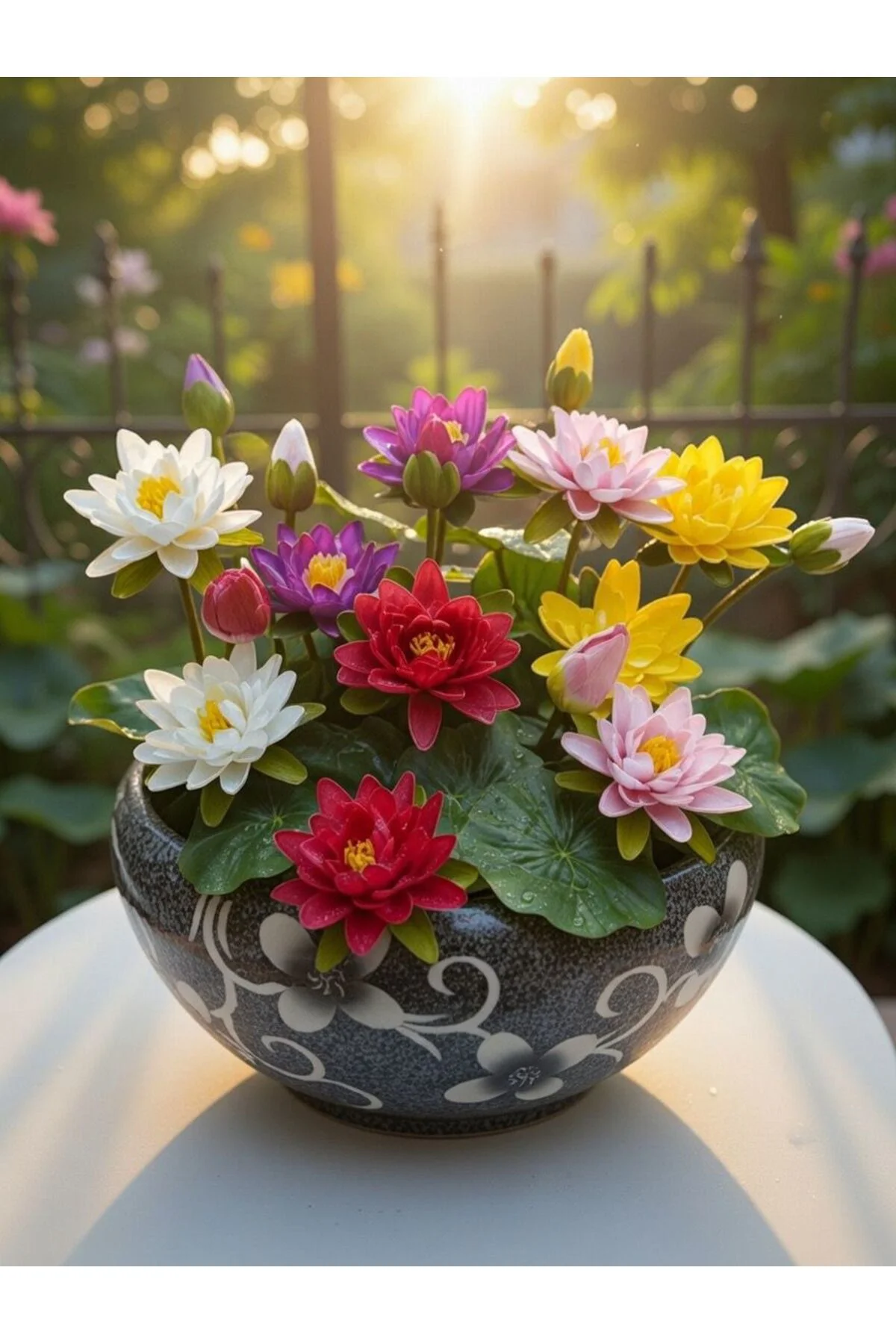 10 Adet Tohum Nadir Bulunan Lotus Çiçeği Tohumu Ferah Kokulu Canlı Renkler Nilüfer Çiçeği Tohumu