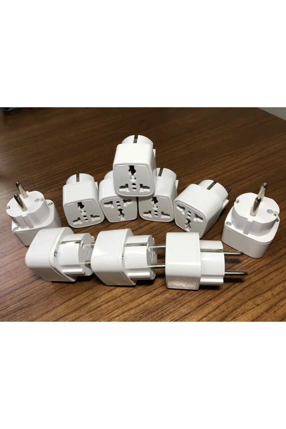 10 Adet Üniversal Fiş Çevirici Amerikan Ingiliz Evrensel Fiş Dönü