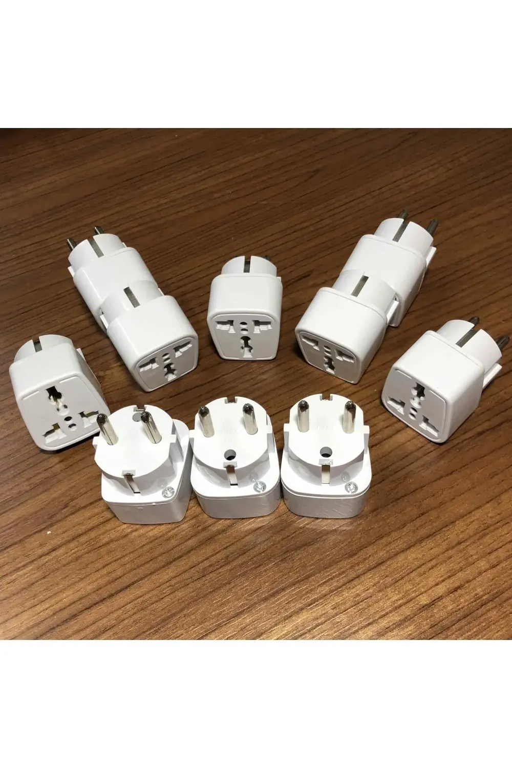 10 Adet Üniversal Fiş Çevirici Amerikan Ingiliz Evrensel Fiş Dönü