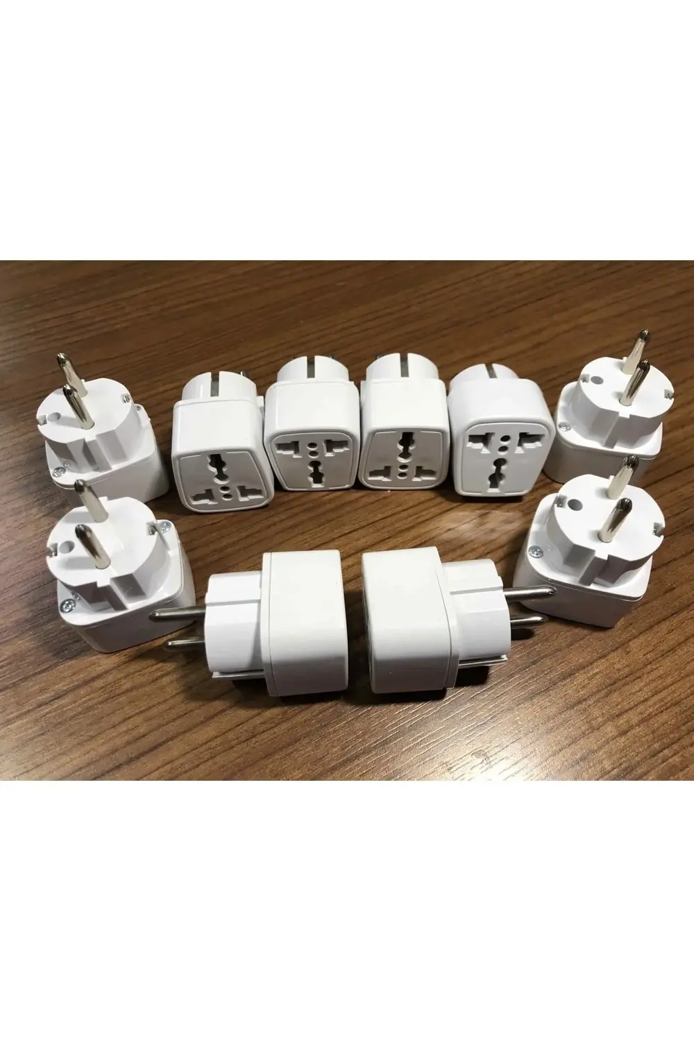 10 Adet Üniversal Fiş Çevirici Amerikan Ingiliz Evrensel Fiş Dönü