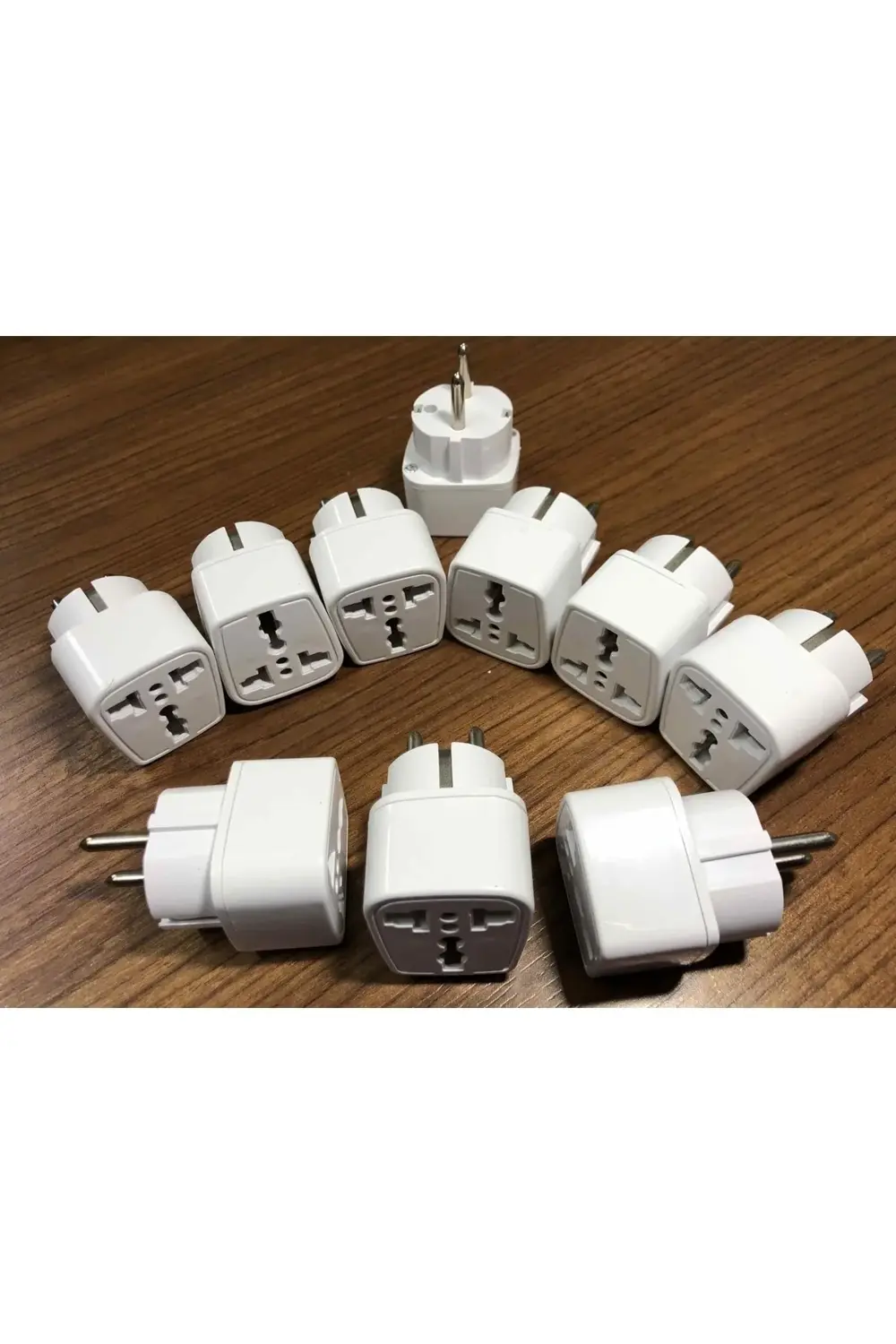 10 Adet Üniversal Fiş Çevirici Amerikan Ingiliz Evrensel Fiş Dönü