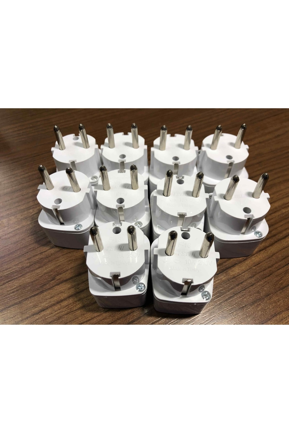 10 Adet Universal Türk Çevirici Çevirici Priz Adaptör 10a 250v Ka