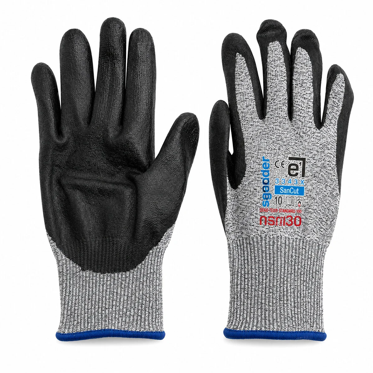 10 Adet Zebra No 10 Xlarge Kesilme Dirençli Nitril İşçi Eldiven Bandı 10 Adet Zebra No 10 Xlarge Kesilme Dirençli Nitril İşçi Eldiven Bandı
