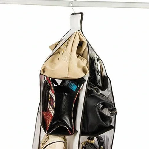 10 Bölmeli Dolap İçi Şeffaf Çanta Organizeri 10 Bölmeli Dolap İçi Şeffaf Çanta Organizeri
