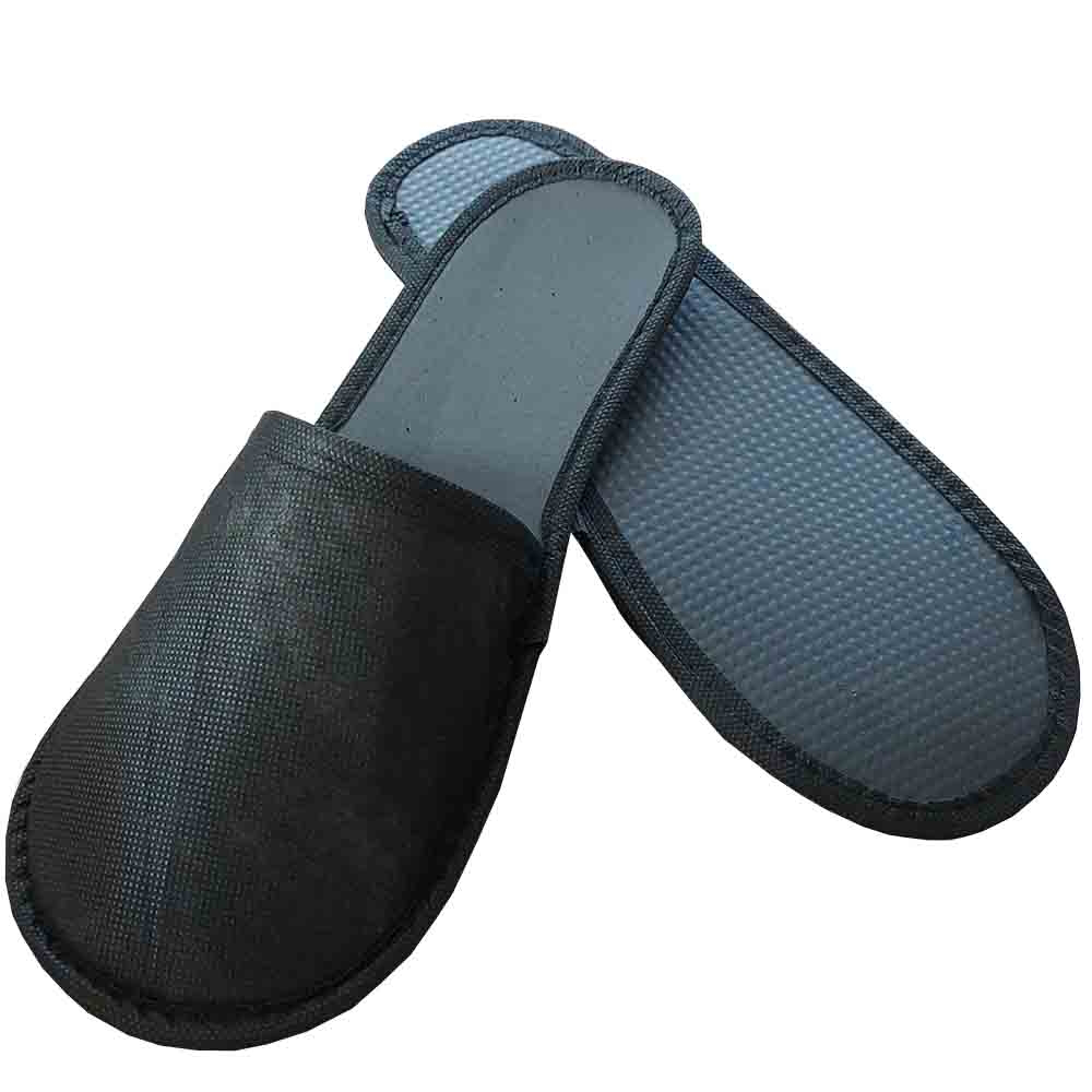 Private 10 Çift Çevre Biyeli Kalın Taban Siyah Tela Otel Terliği Tek Kull Private 10 Çift Çevre Biyeli Kalın Taban Siyah Tela Otel Terliği Tek Kull