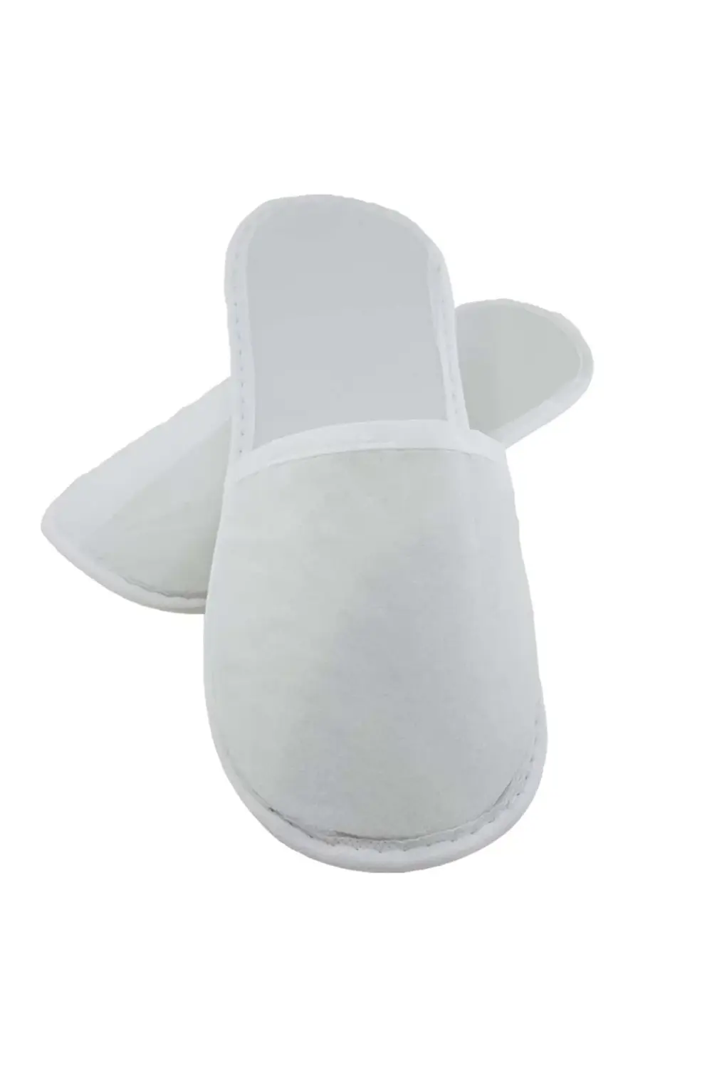 10 Çift Çevre Biyeli Ağız Biyeli Kalın Taban Beyaz Tela Otel Terl