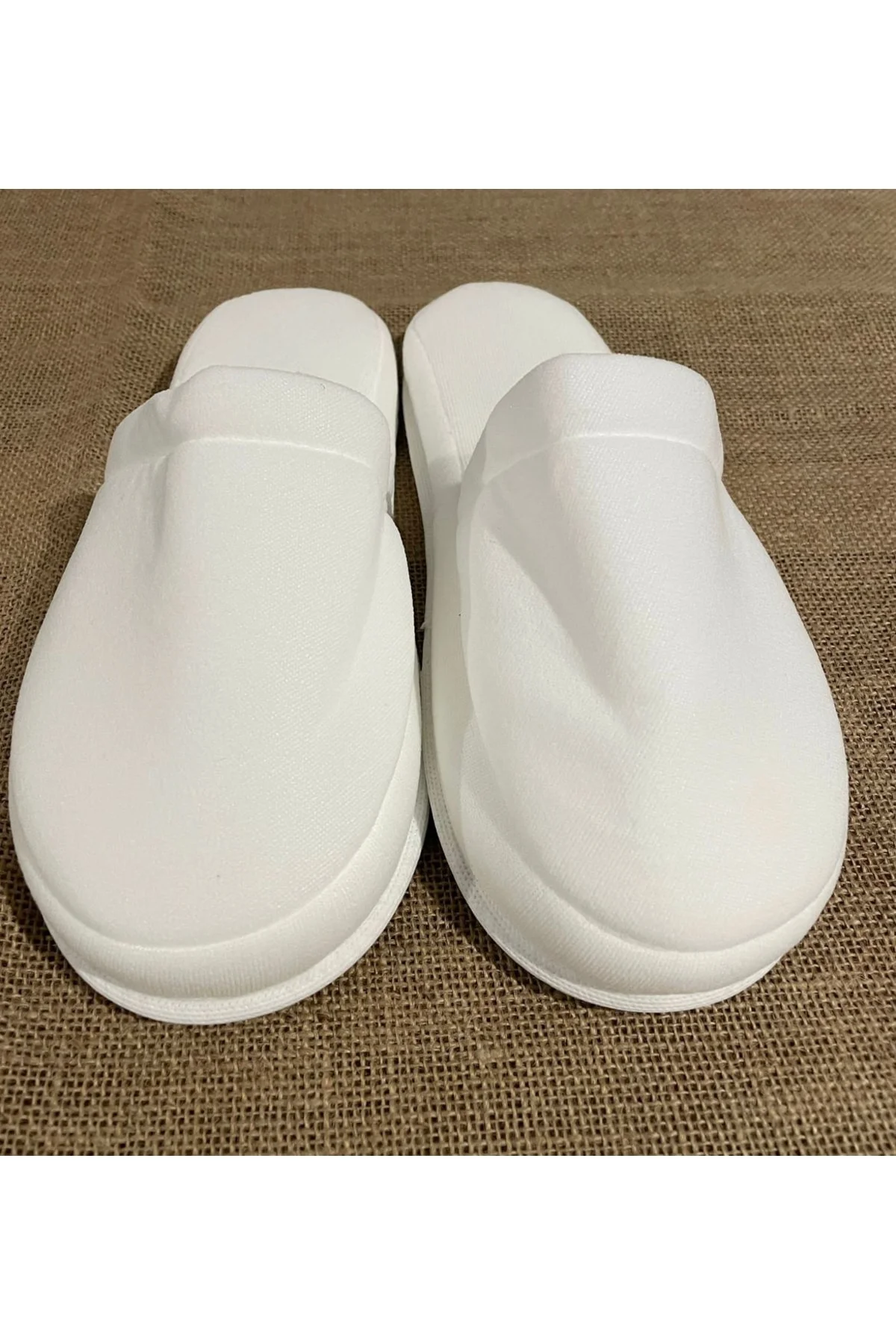 10 Çift Çift Kat Polyester Havlu Süslenebilir Lohusa Terliği Kalı