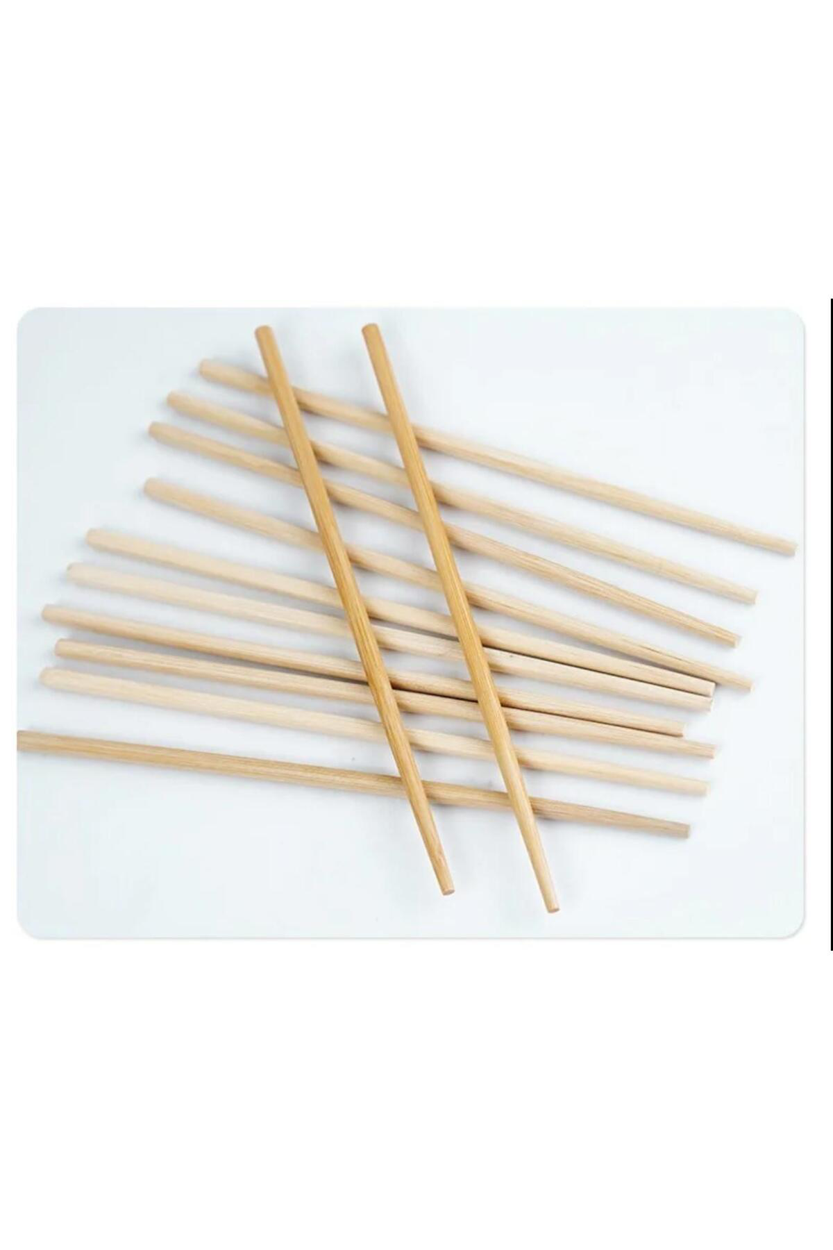 10 Çift Çubuk Yıkanabilir Bambu A Kalite Kaymaz Ahşap Chopsticks 