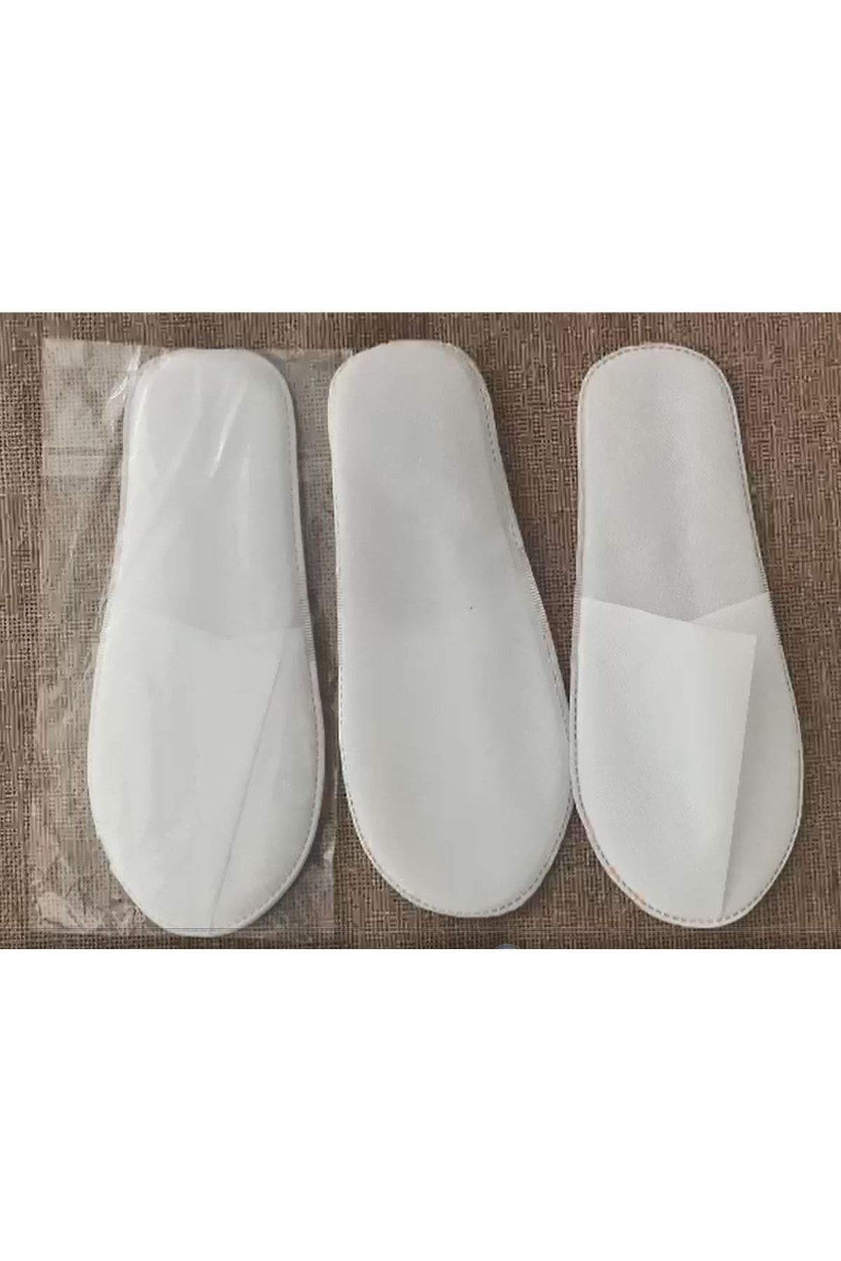 Private 10 Çift Tela Astarli Ultrasonik Dikişli Ekonomik Otel Terliği Tek