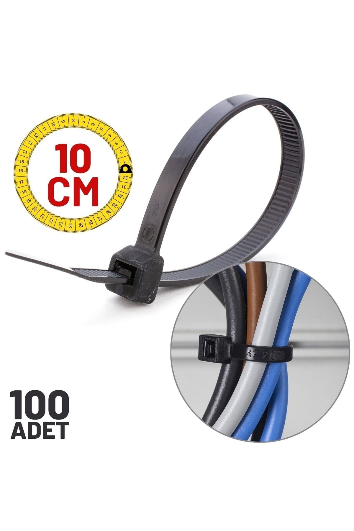 Transformacion 10 Cm Cırt Kelepçesi 100 Adet