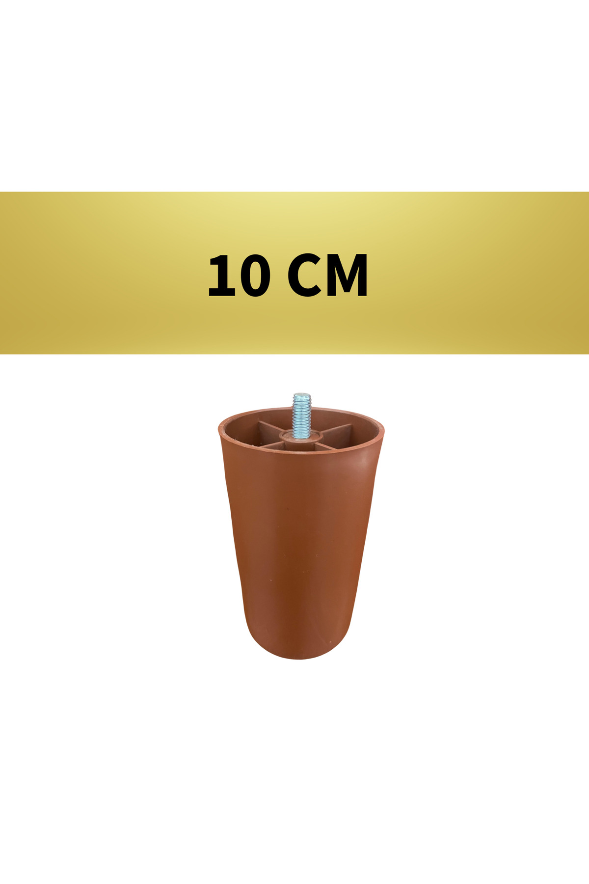 Çeçen Metal 10 Cm Cıvatalı Armut Plastik Ayak M8 - Mobilya Ayaklari 4 Adet