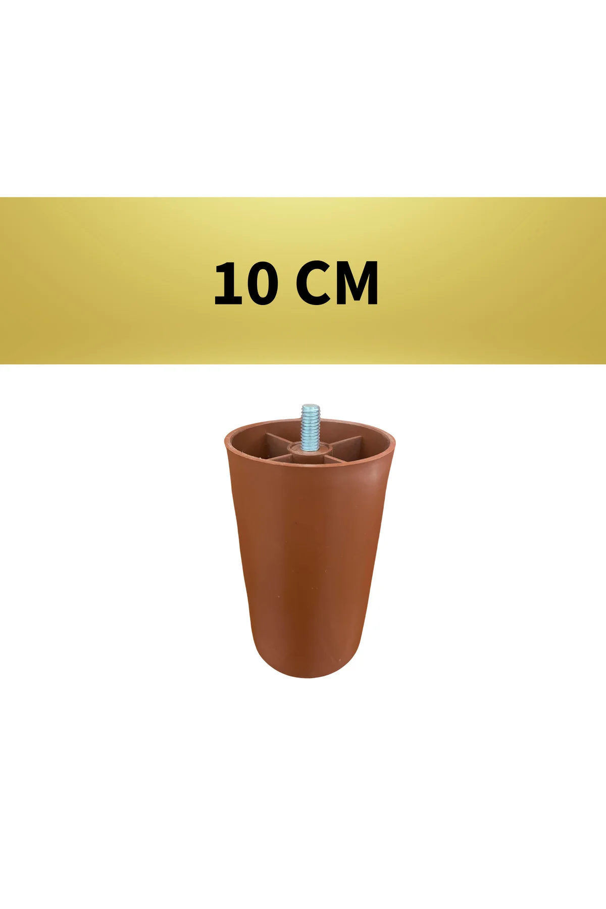 10 Cm  Cıvatalı Armut Plastik Ayak M8 - MOBİLYA AYAKLARI 4 ADET