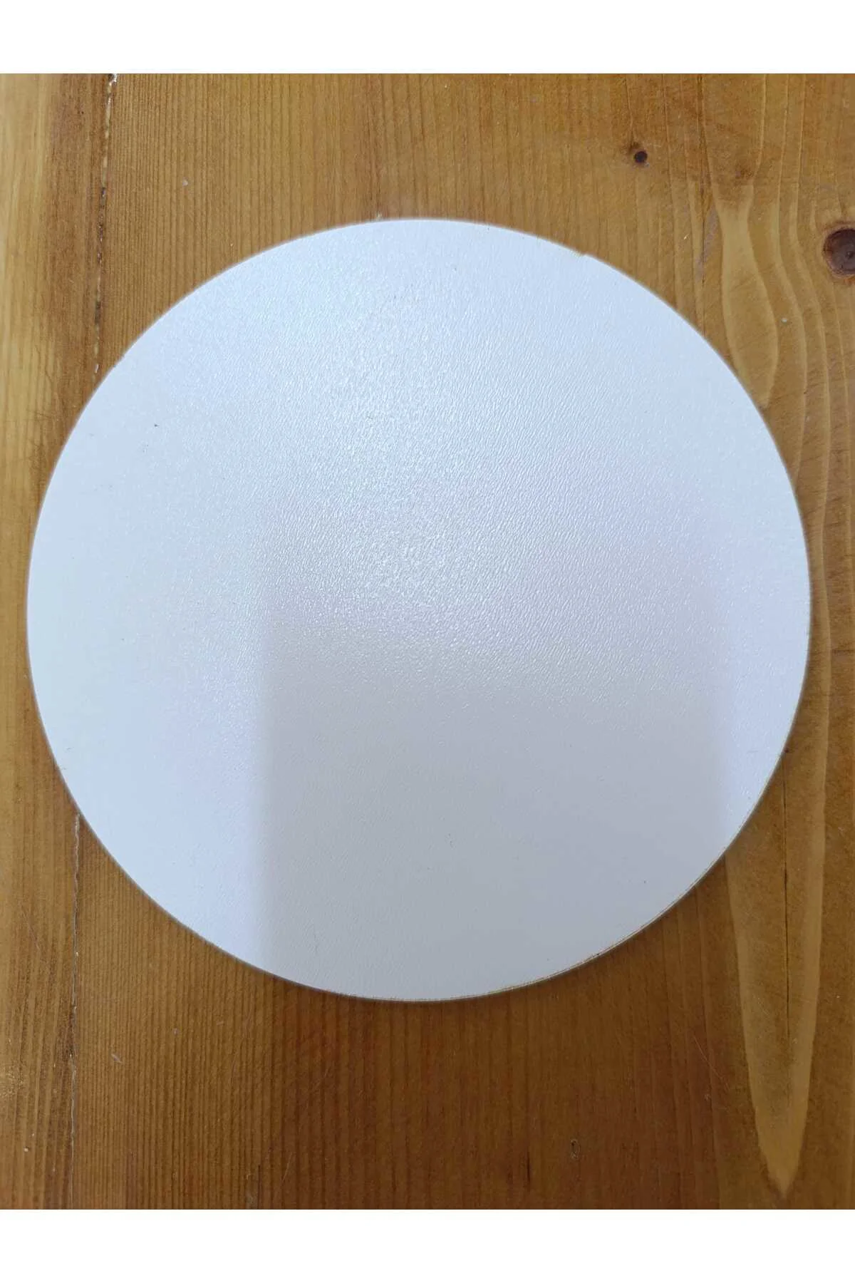 10 Cm Yuvarlak Beyaz Pasta Altlığı ve Çok Amaçlı Dekoratif MDF Panel - 1 Adet