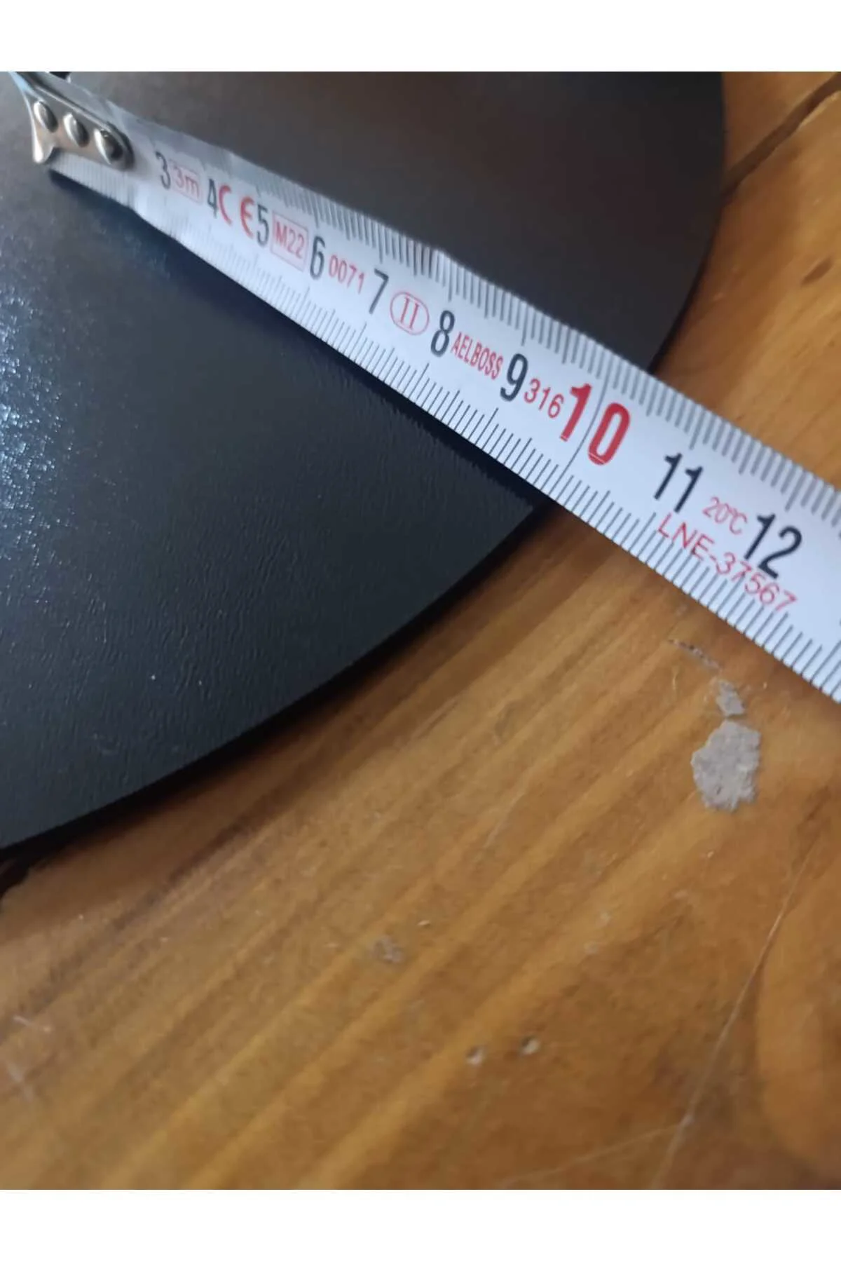 10 Cm Yuvarlak Siyah Çok Amaçlı Dekoratif MDF Panel ve Pasta Altl