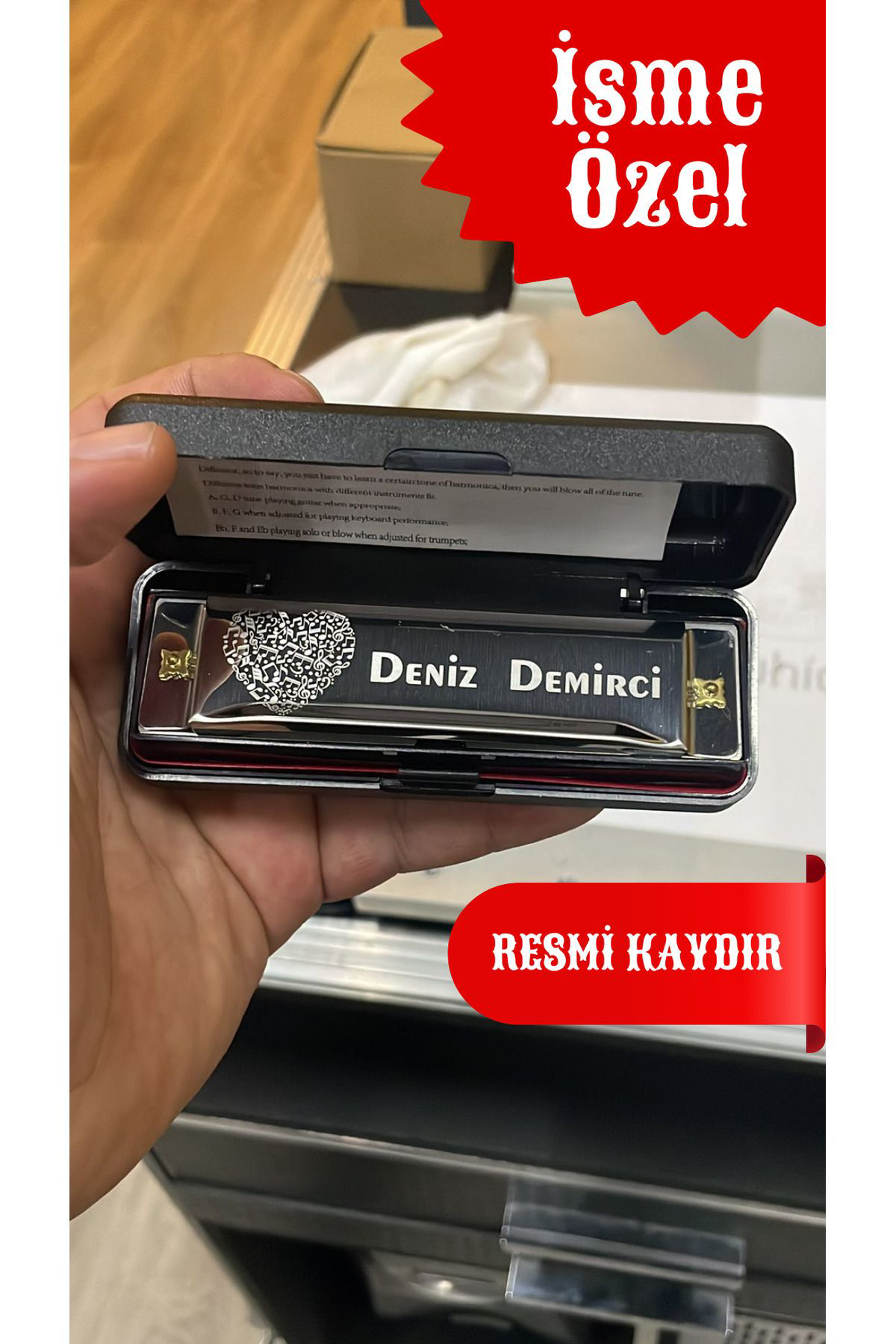 Honer 10 Delikli Mızıka Professional Harmonica - İsme Özel Honer 10 Delikli Mızıka Professional Harmonica - İsme Özel