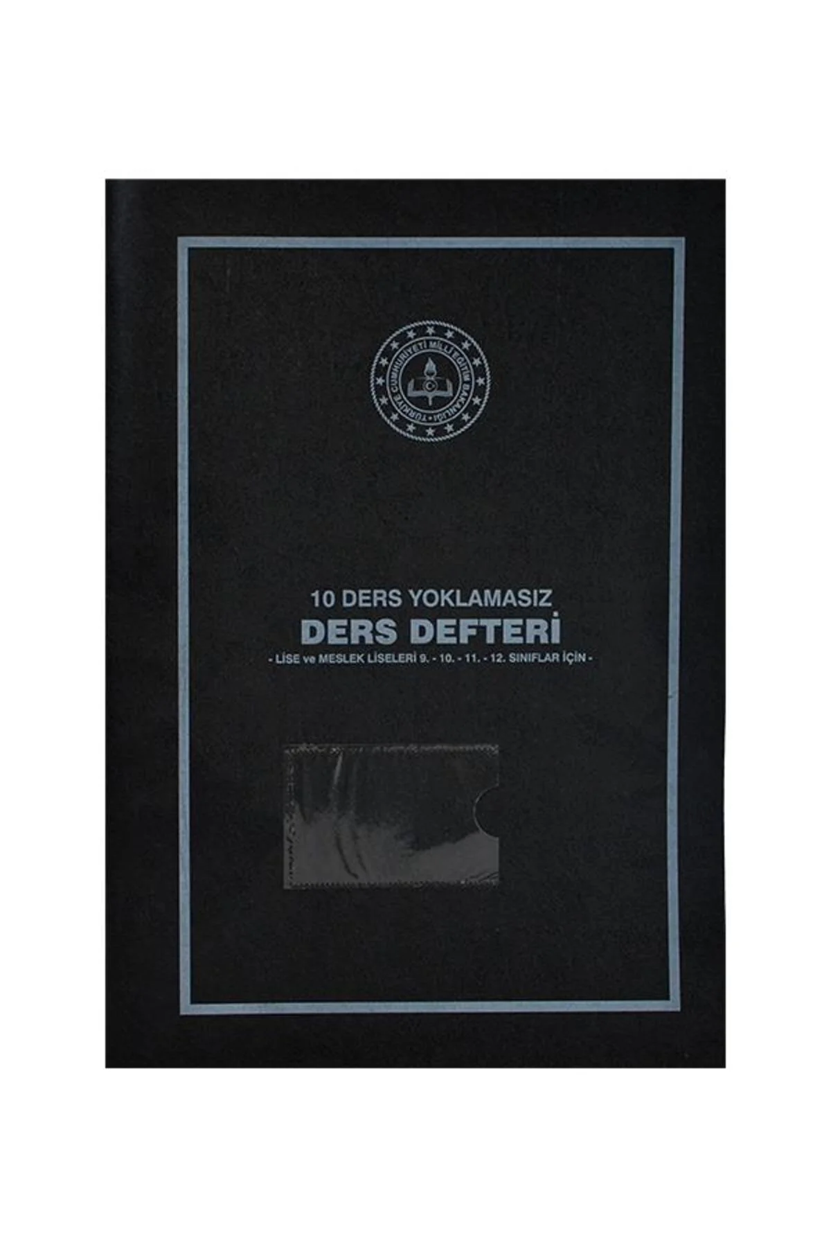 10 Ders Yoklamasız Ders Defteri Siyah Plastik Kapak