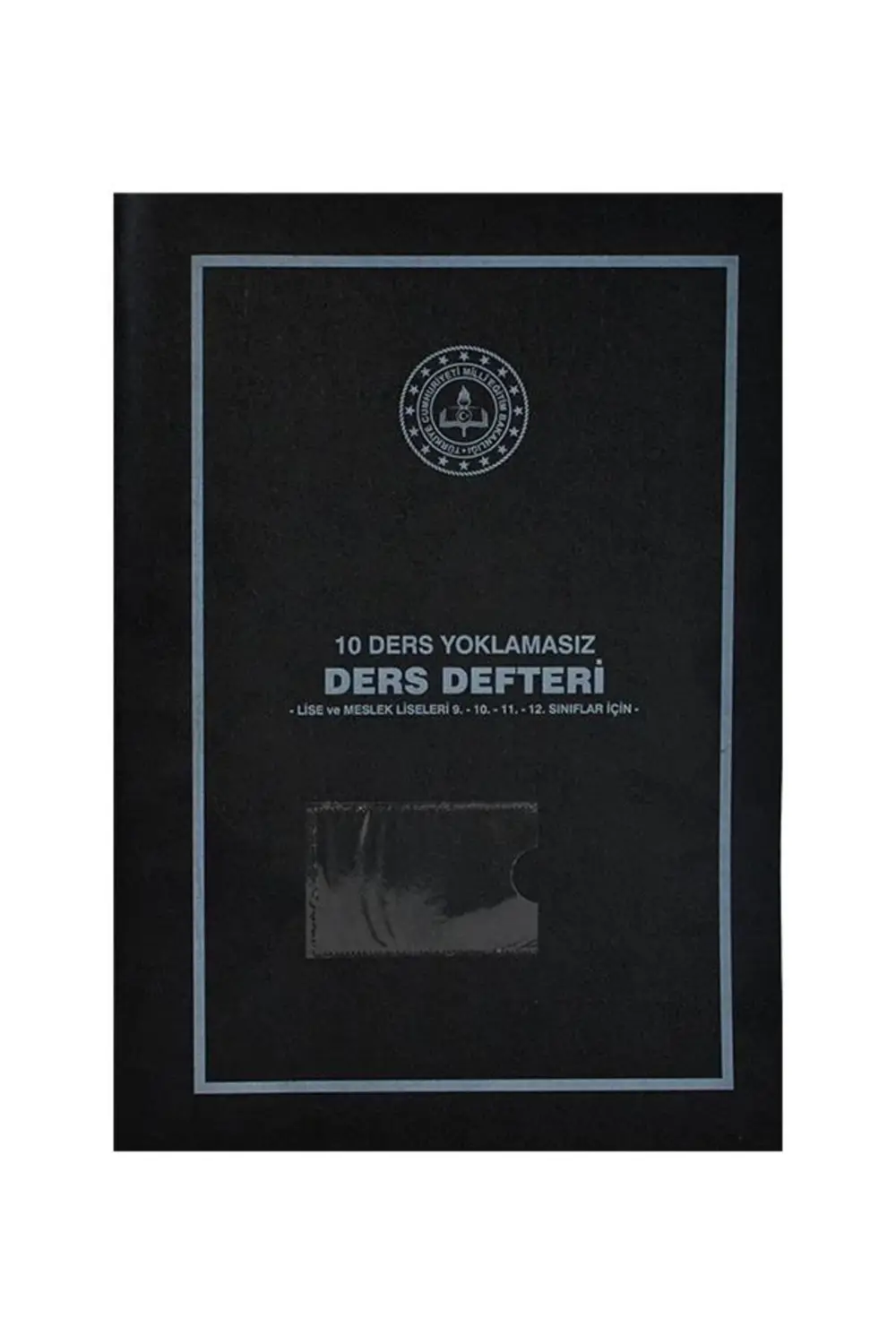 10 Ders Yoklamasız Ders Defteri Siyah Plastik Kapak