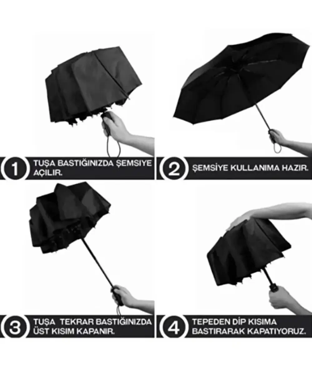 10 Fiber Telli Tam Otomatik Şemsiye Güçlendirilmiş Telli Kanca Sa 10 Fiber Telli Tam Otomatik Şemsiye Güçlendirilmiş Telli Kanca Sa