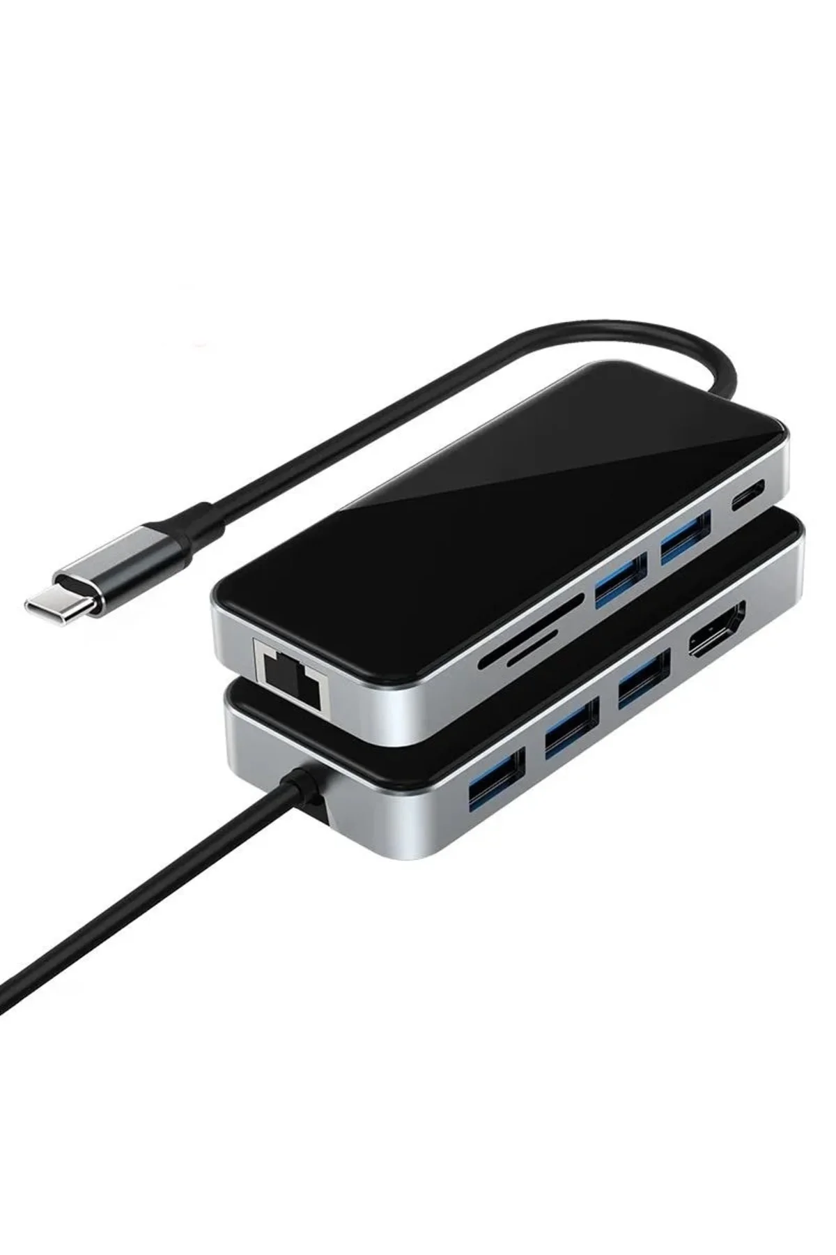 10 In 1 Type C Çevirici Gigabit Rj45 4k Hdmi 5* Usb 3.0