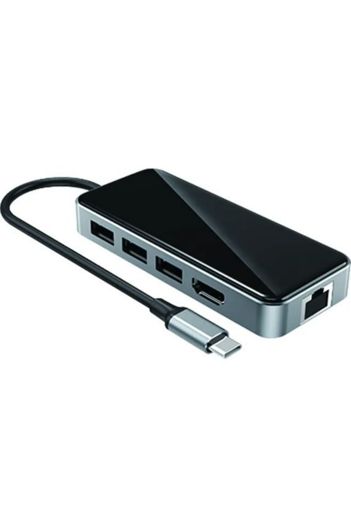 10 In 1 Type C Çevirici Gigabit RJ45 4K HDMI 5* USB 3.0