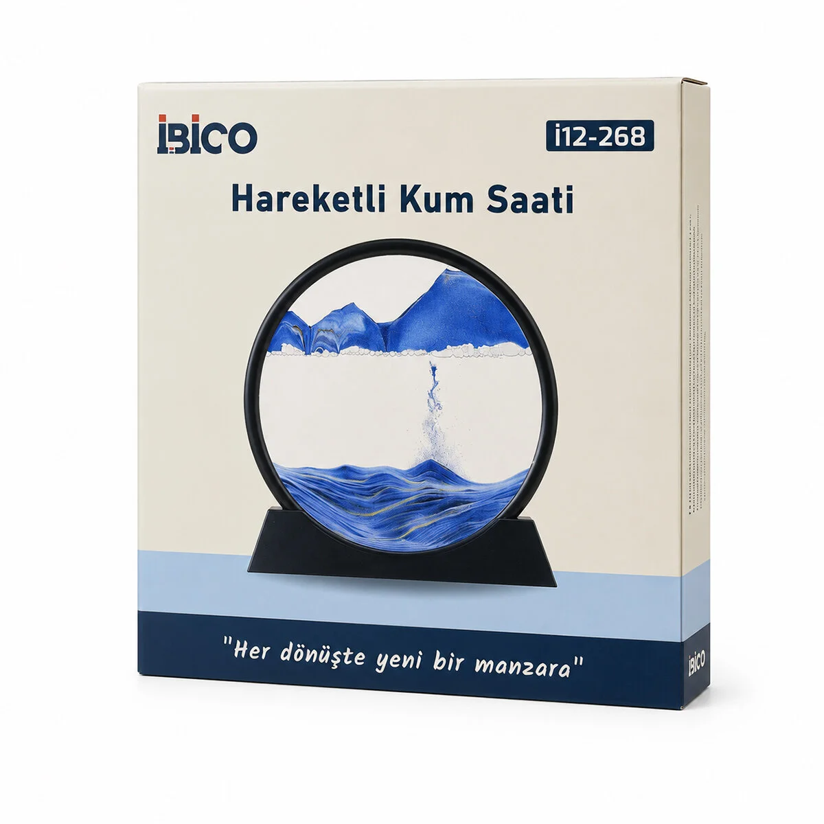 10 Inc - 25CM Renkli Sulu Cam Kum Saati Hareketli Ayna Modeli Fiyatı, Yorumları ve Özellikleri