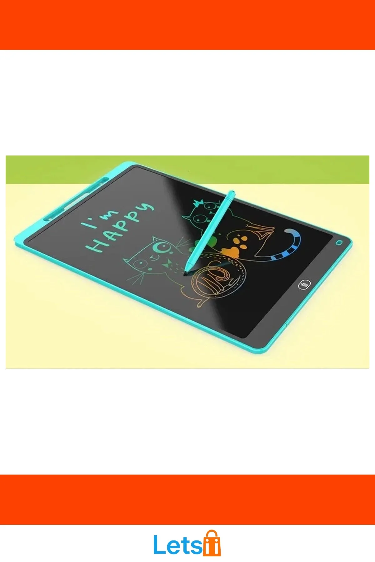 10 İnç Renkli Eğitici Çizim Tableti LCD Kalem ile