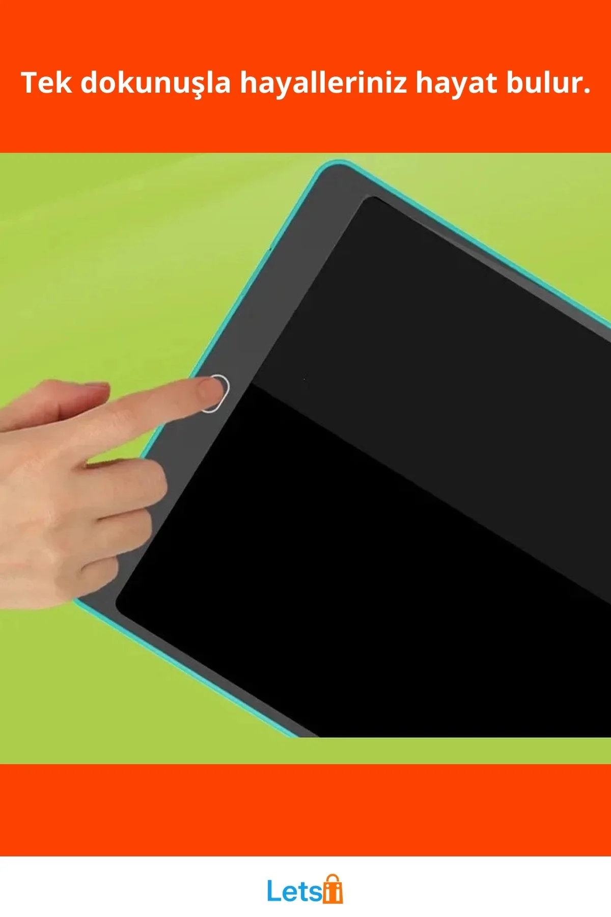 10 İnç Renkli Eğitici Çizim Tableti LCD Kalem ile