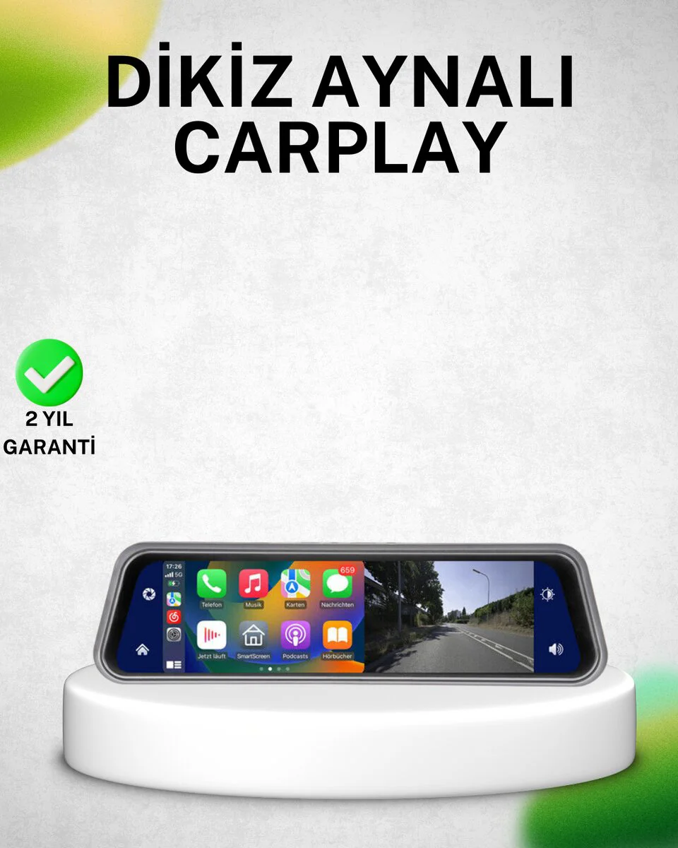 10 İnç Tam Dokunmatik Dikiz Aynası Kamera Ön Arka Full HD - Kör Noktalarını Ortadan Kaldıran Sürüş Güvenliği