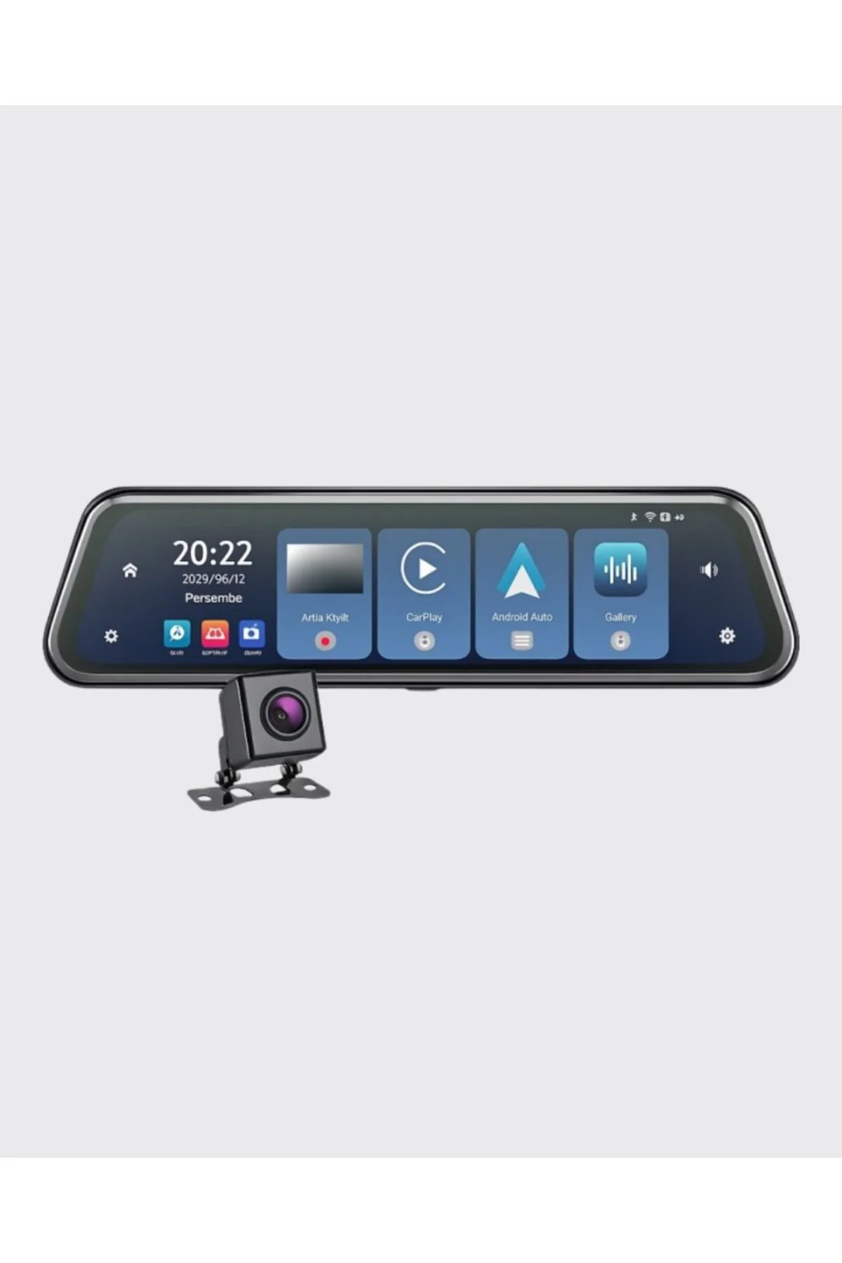 10 İnç Tam Dokunmatik Dikiz Aynası Kamera Ön Arka Full HD