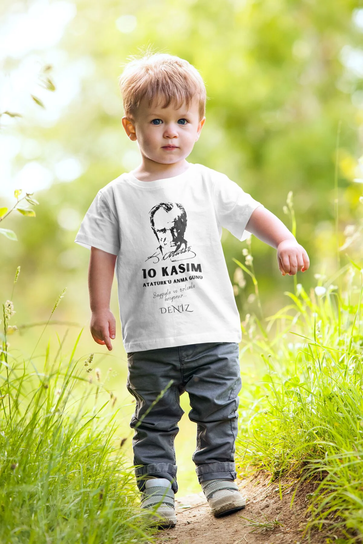 10 Kasım Atatürk Anma Günü Tema1 Kişiye Özel Çocuk Tişörtü 10 Kasım Atatürk Anma Günü Tema1 Kişiye Özel Çocuk Tişörtü